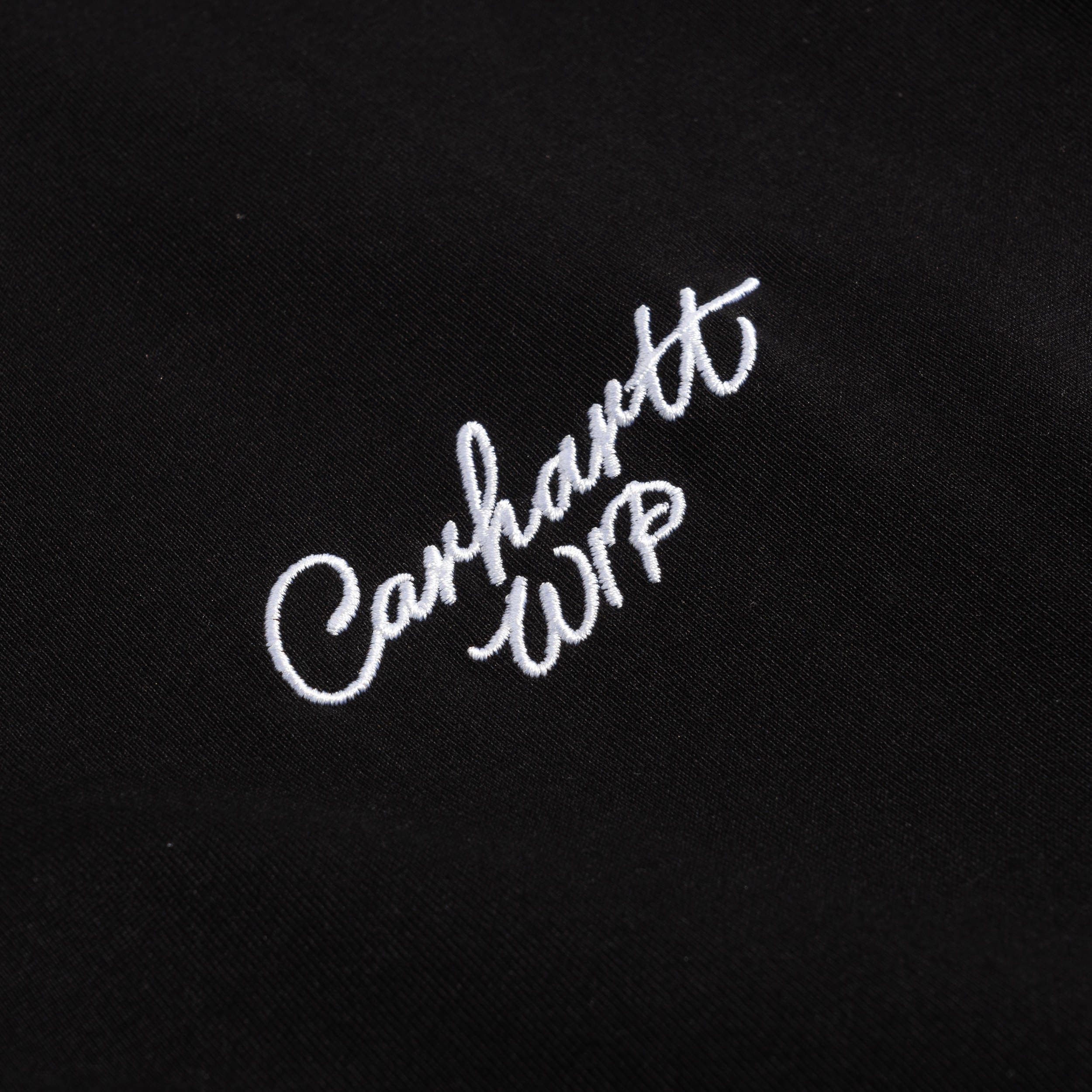Carhartt WIP S/S Signature Script Tee Black I033828