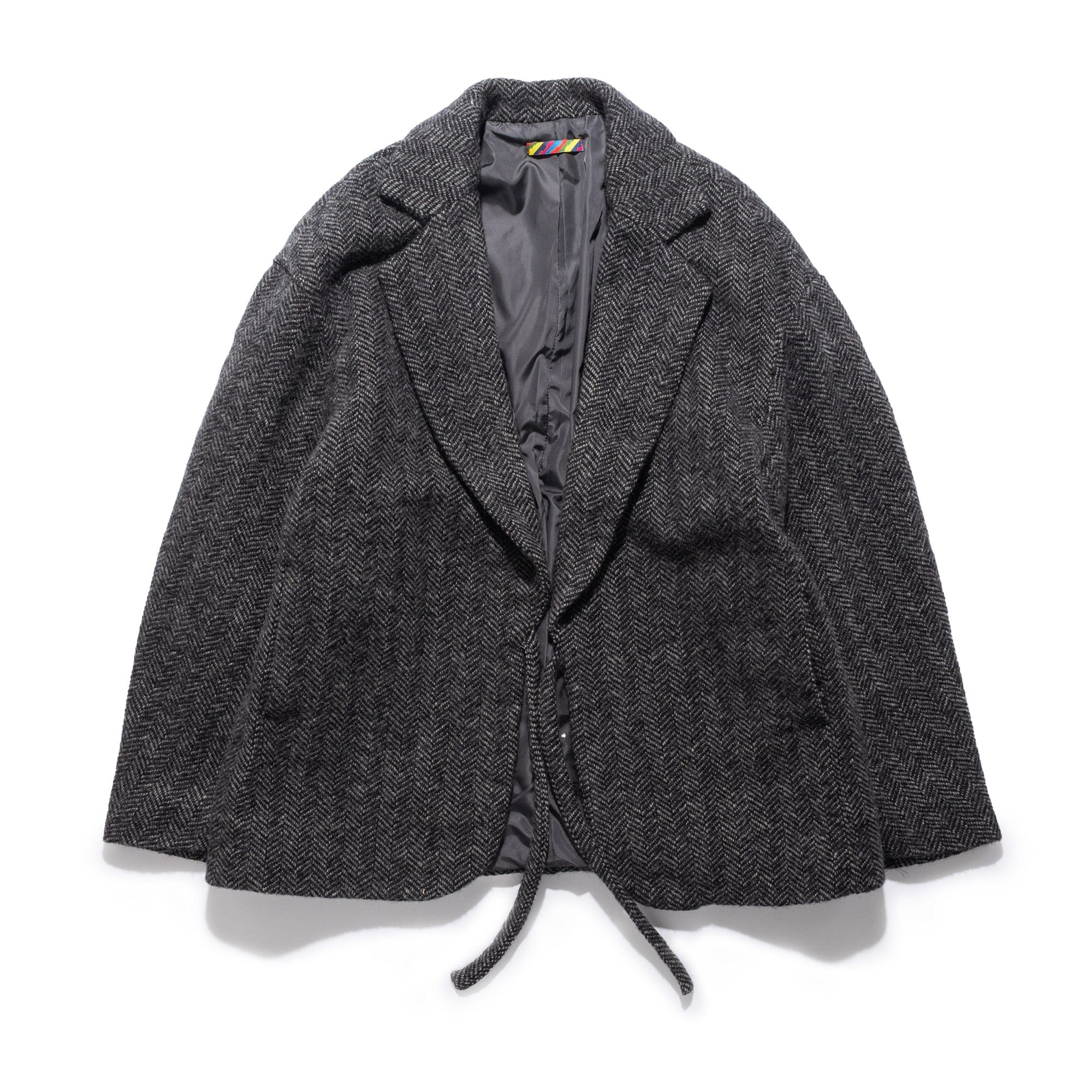 is-ness Wool Relaxed Jacket Herringbone 1007SAWJK05