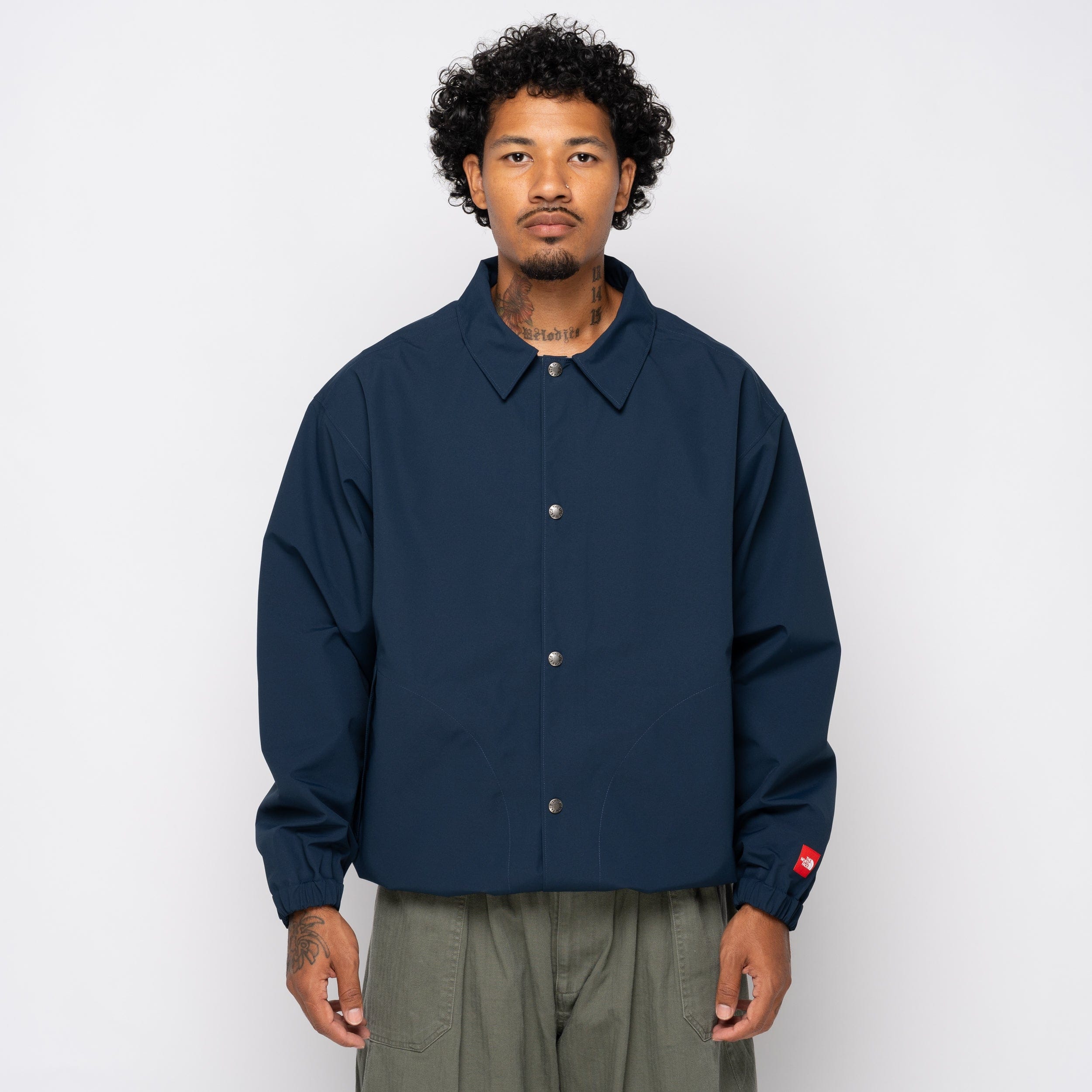 The North Face TNF Red Box Coach Jacket Summit Navy NF0A8EFT