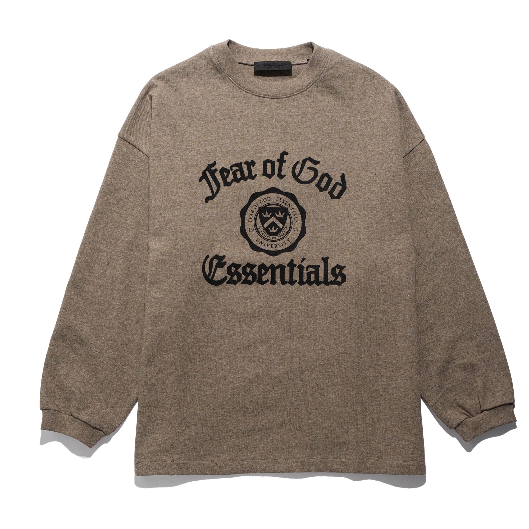 Fear of God Essentials Collegiate Heavy Longsleeve Tee Heather Grey 125HO242011F