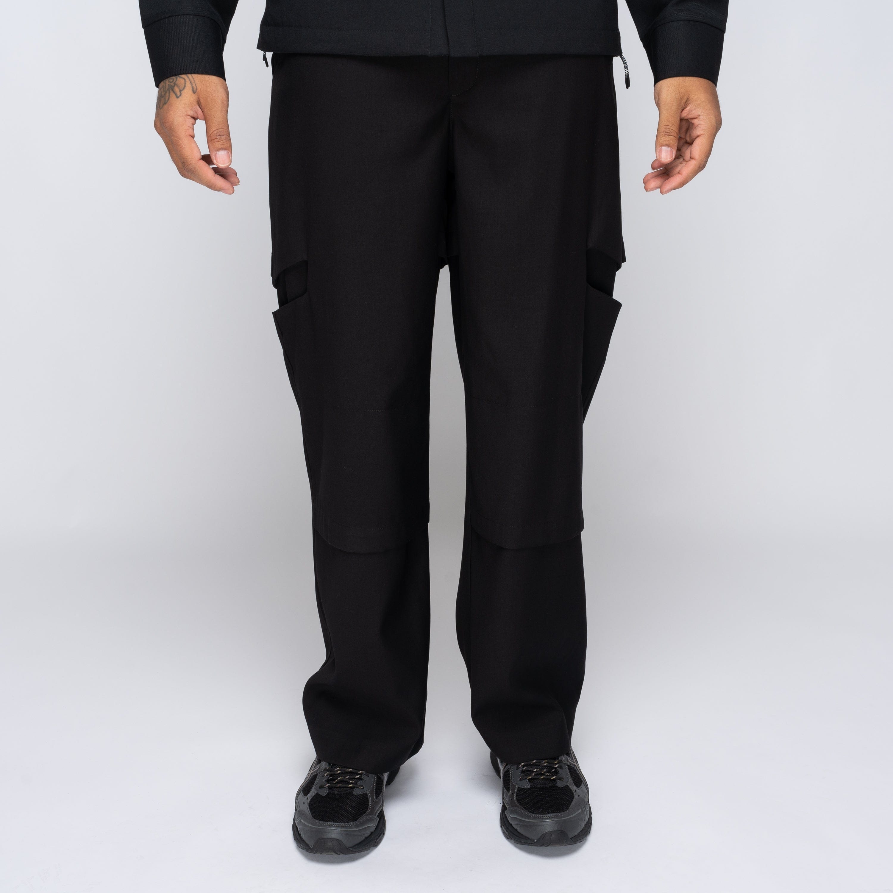 J EONGL I Jeongli Overlab Trouser SET7 Black