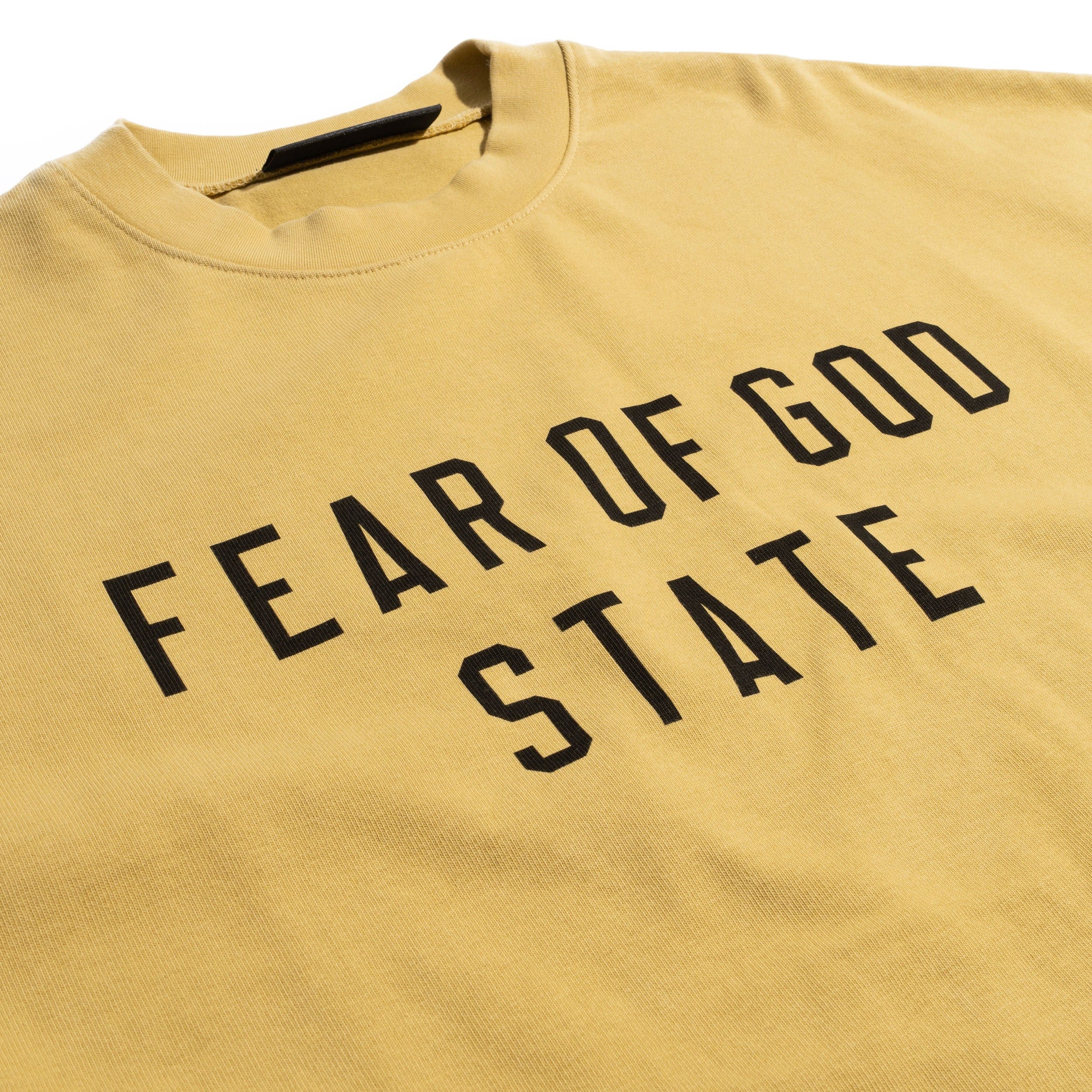 Fear of God Essentials Heavy Long Sleeve Tee Amber 125BT242013F
