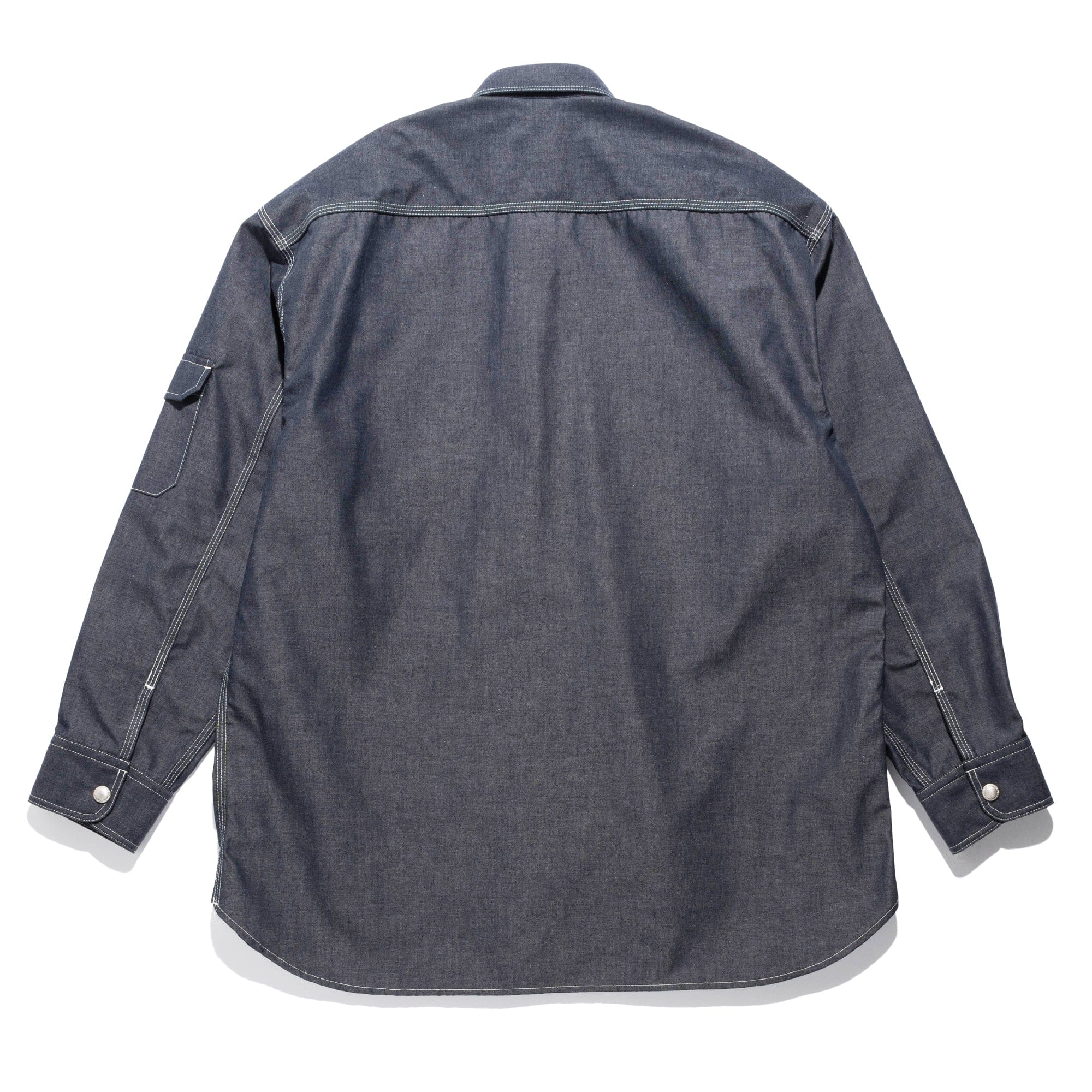 CDG Homme CdGH Tech Denim Shirt Grey HN-B004-051