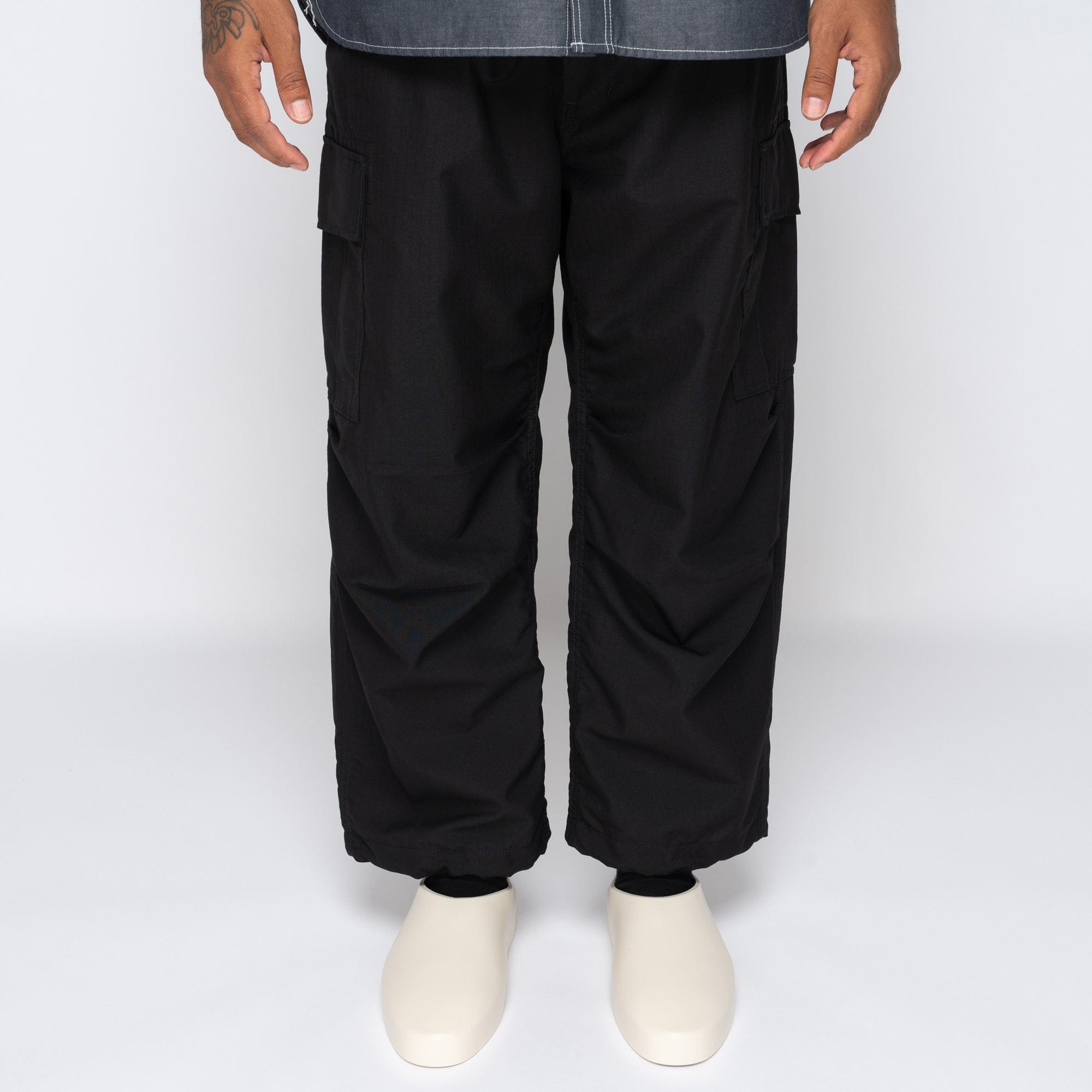 CDG Homme CdGH Wool Drawstring Cargo Pant Black HN-P015-051