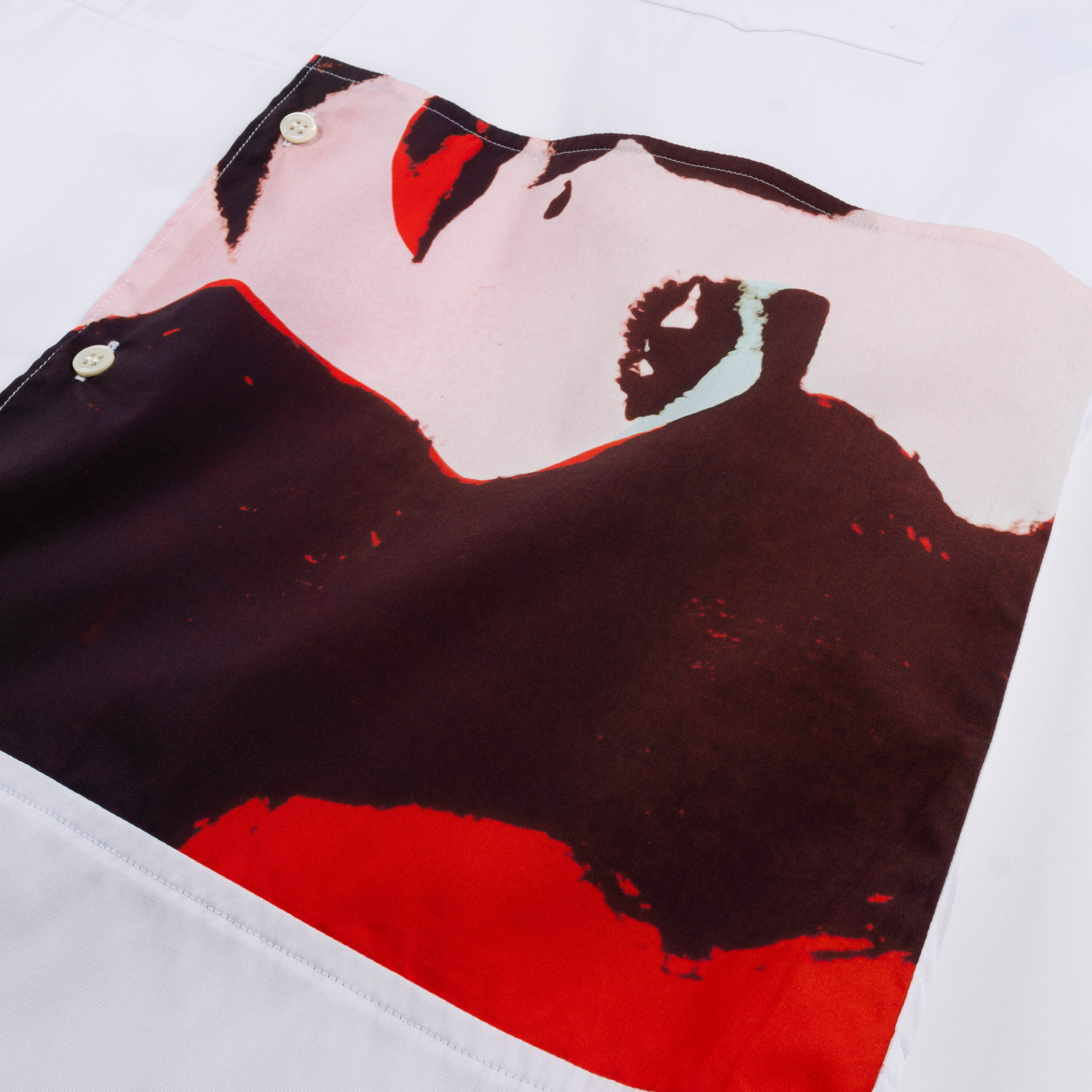 Comme Des Garcons SHIRT CDG SHIRT Andy Warhol Cotton Shirt White FM-B018-S24