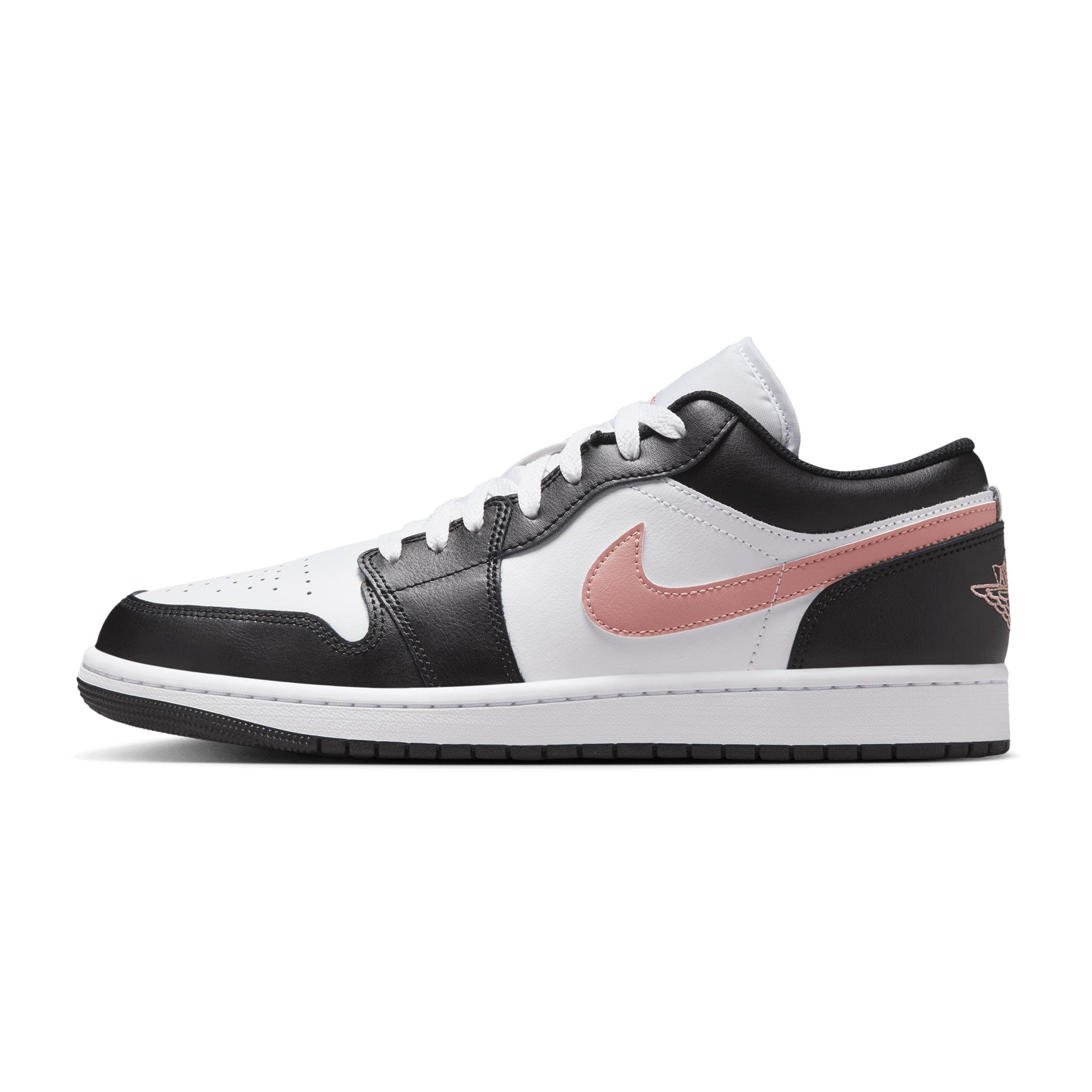 Air Jordan 1 Low White-Rust Pink-Black 553558-165