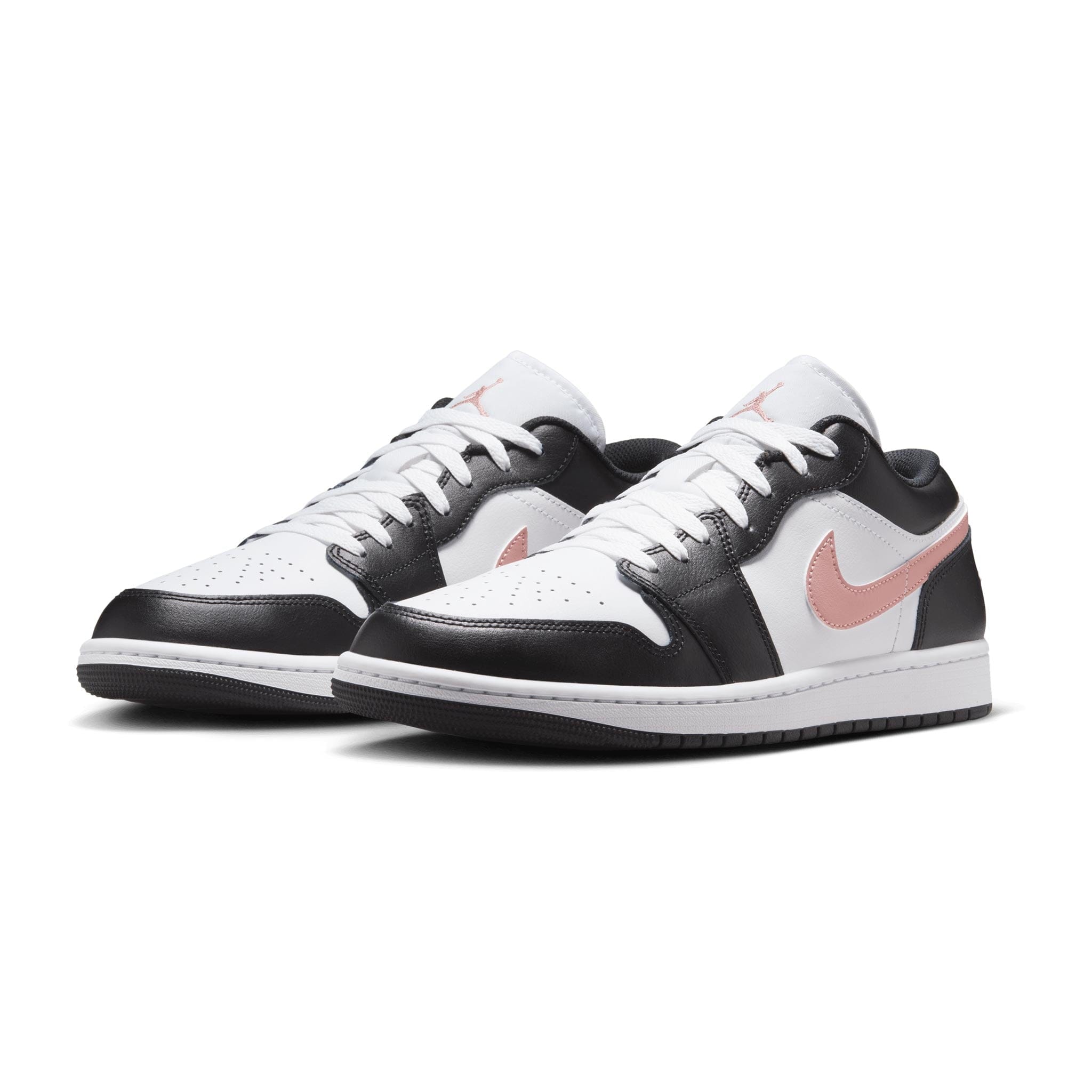 Air Jordan 1 Low White-Rust Pink-Black 553558-165