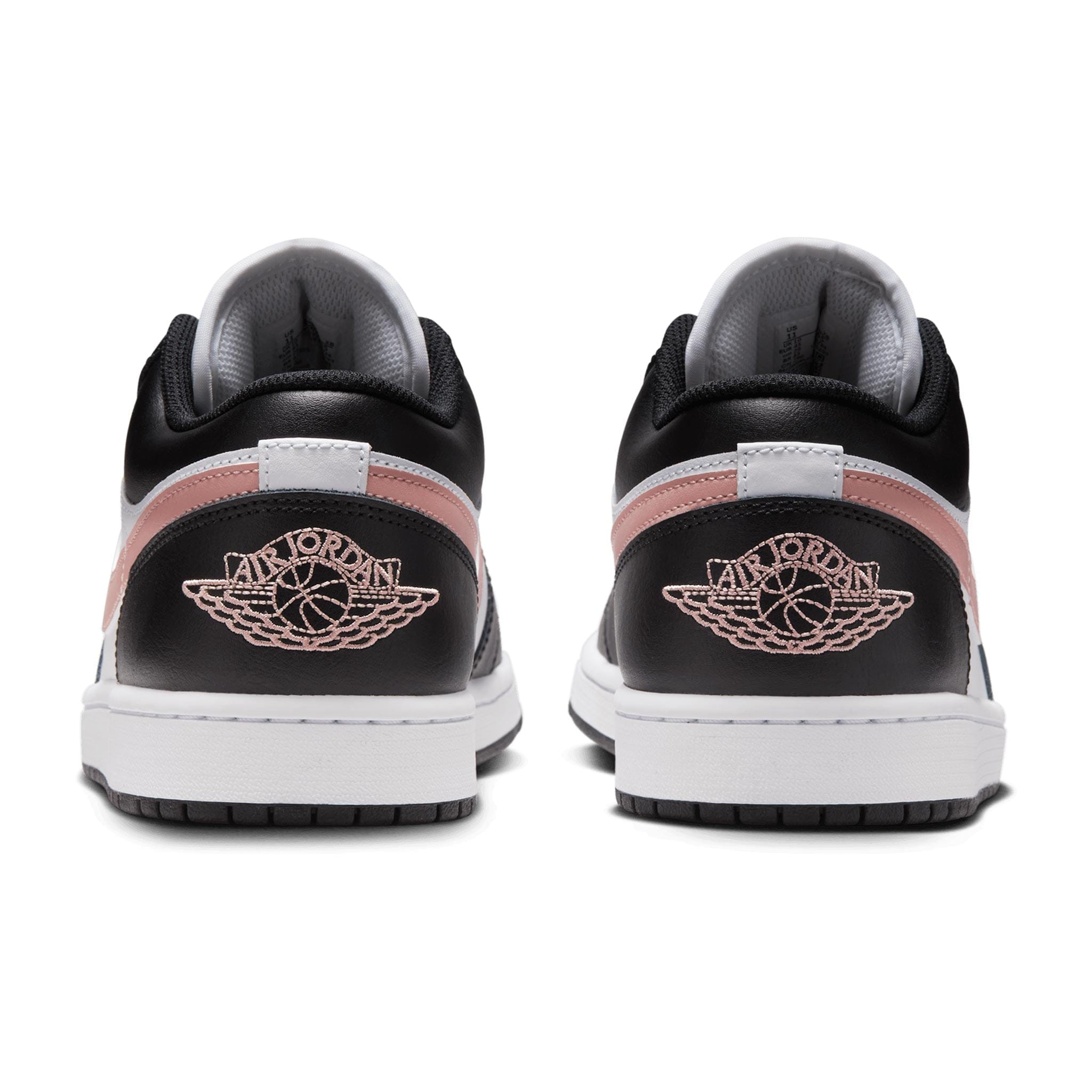 Air Jordan 1 Low White-Rust Pink-Black 553558-165