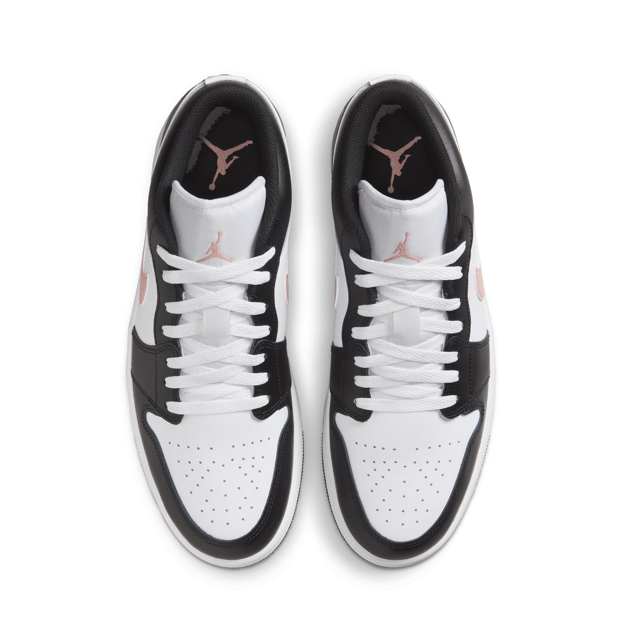 Air Jordan 1 Low White-Rust Pink-Black 553558-165