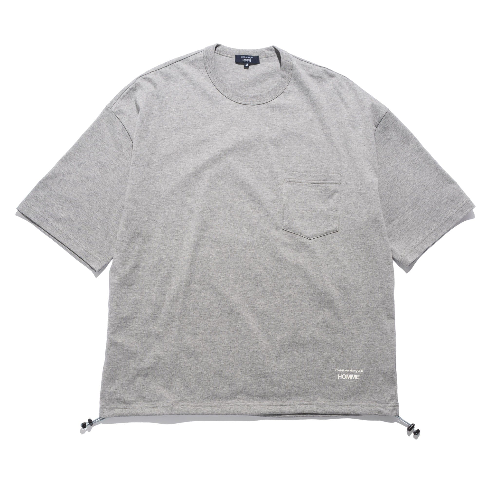 CDG Homme CdGH Chest Pocket Balloon Tee Grey HO-T015-051-4