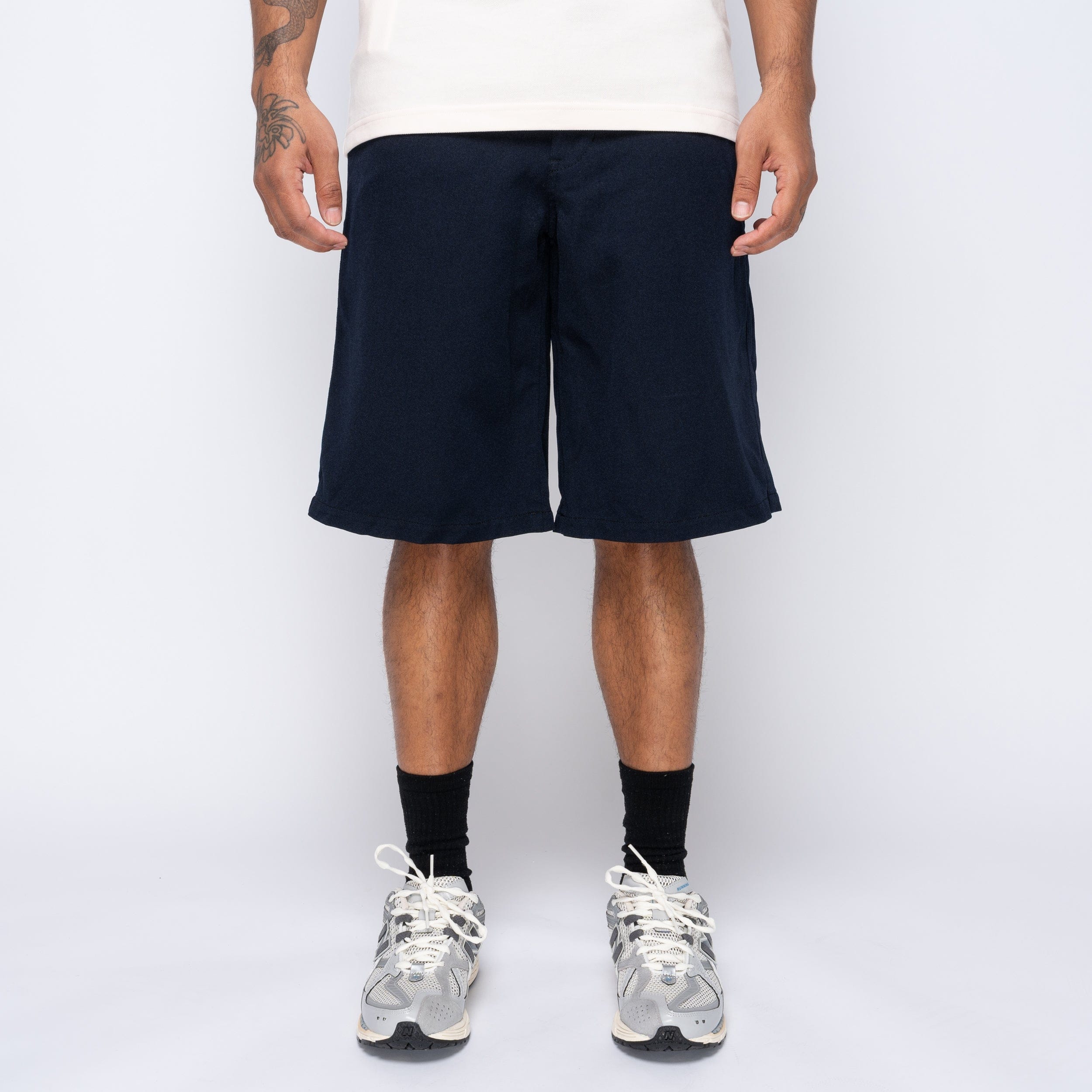 Comme Des Garcons SHIRT CDG SHIRT Polyester Shorts Navy FO-P506-S25-2