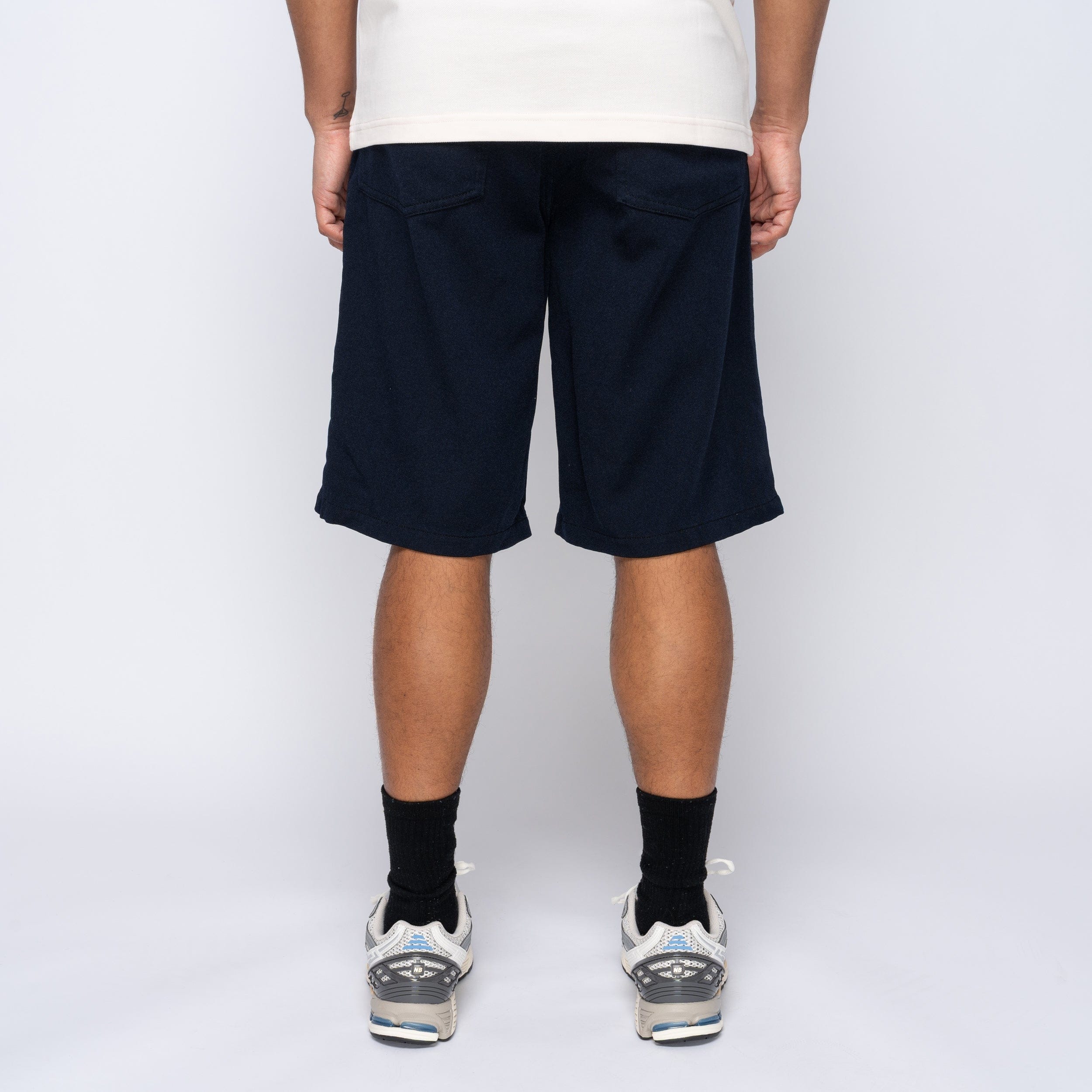 Comme Des Garcons SHIRT CDG SHIRT Polyester Shorts Navy FO-P506-S25-2
