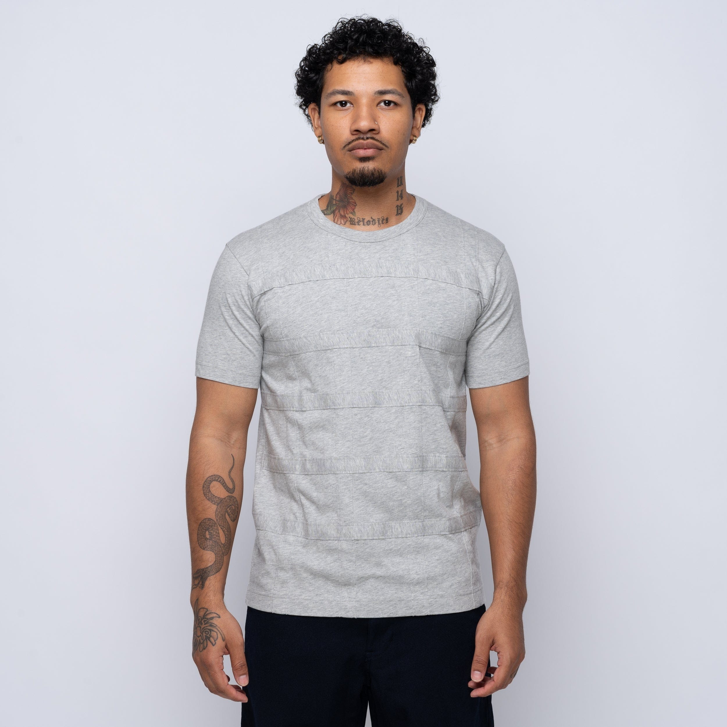 Comme Des Garcons SHIRT CDG SHIRT Lattice Tee Grey FO-T009-S25-2