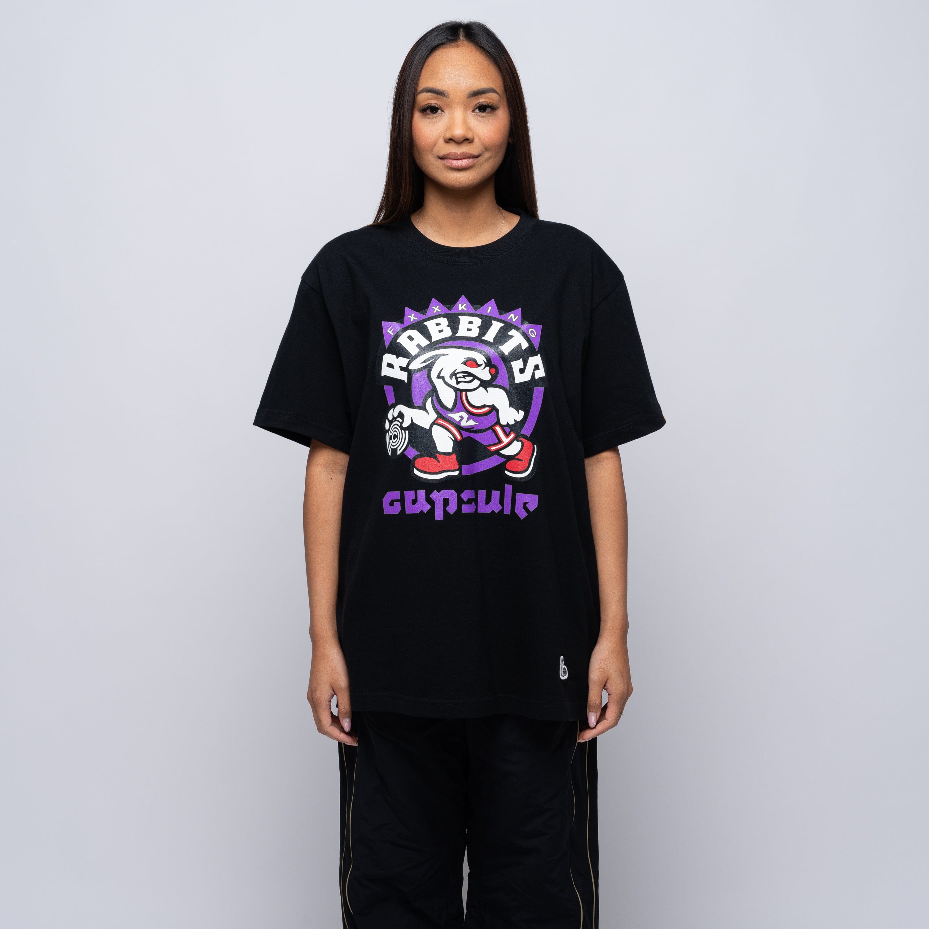 FR2 x Capsule Rabbits Capsule Team Tee Black FRC3571