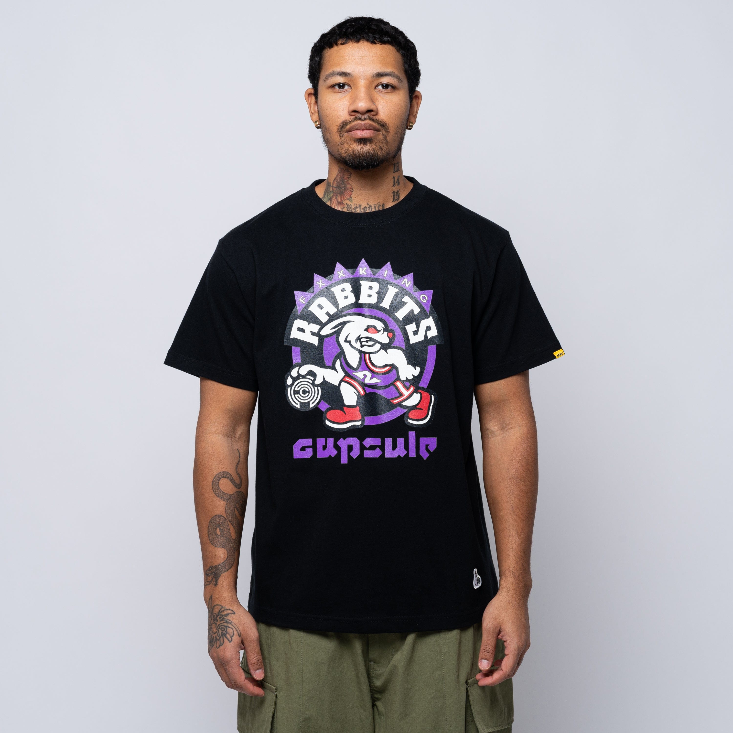 FR2 x Capsule Rabbits Capsule Team Tee Black FRC3571