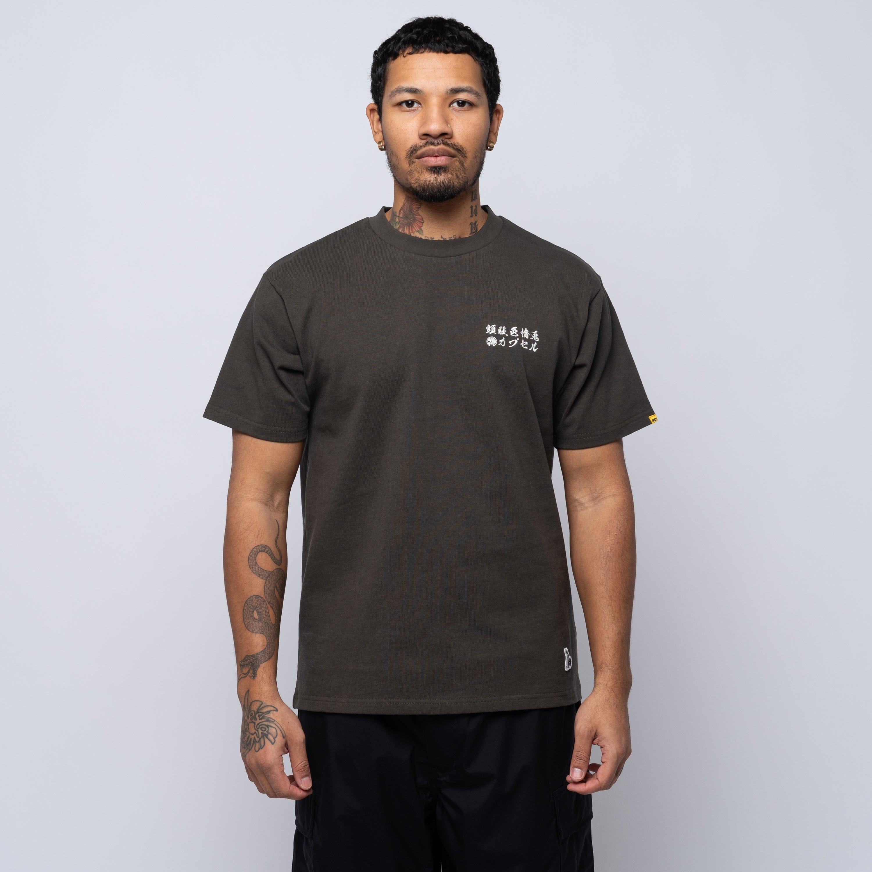 FR2 x Capsule Embroidery Souvenir Tee Washed Black FRC3572