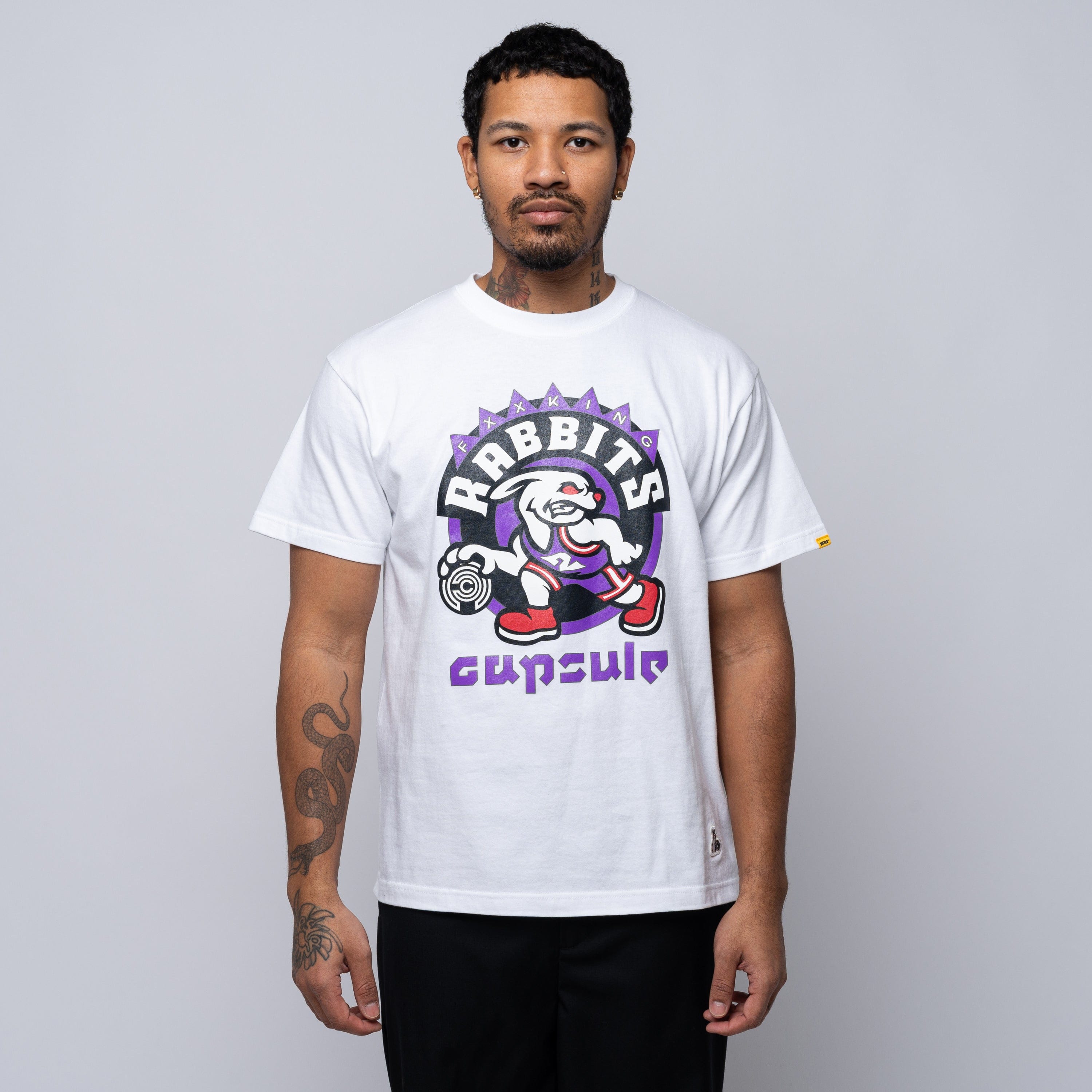 FR2 x Capsule Rabbits Capsule Team Tee White FRC3571