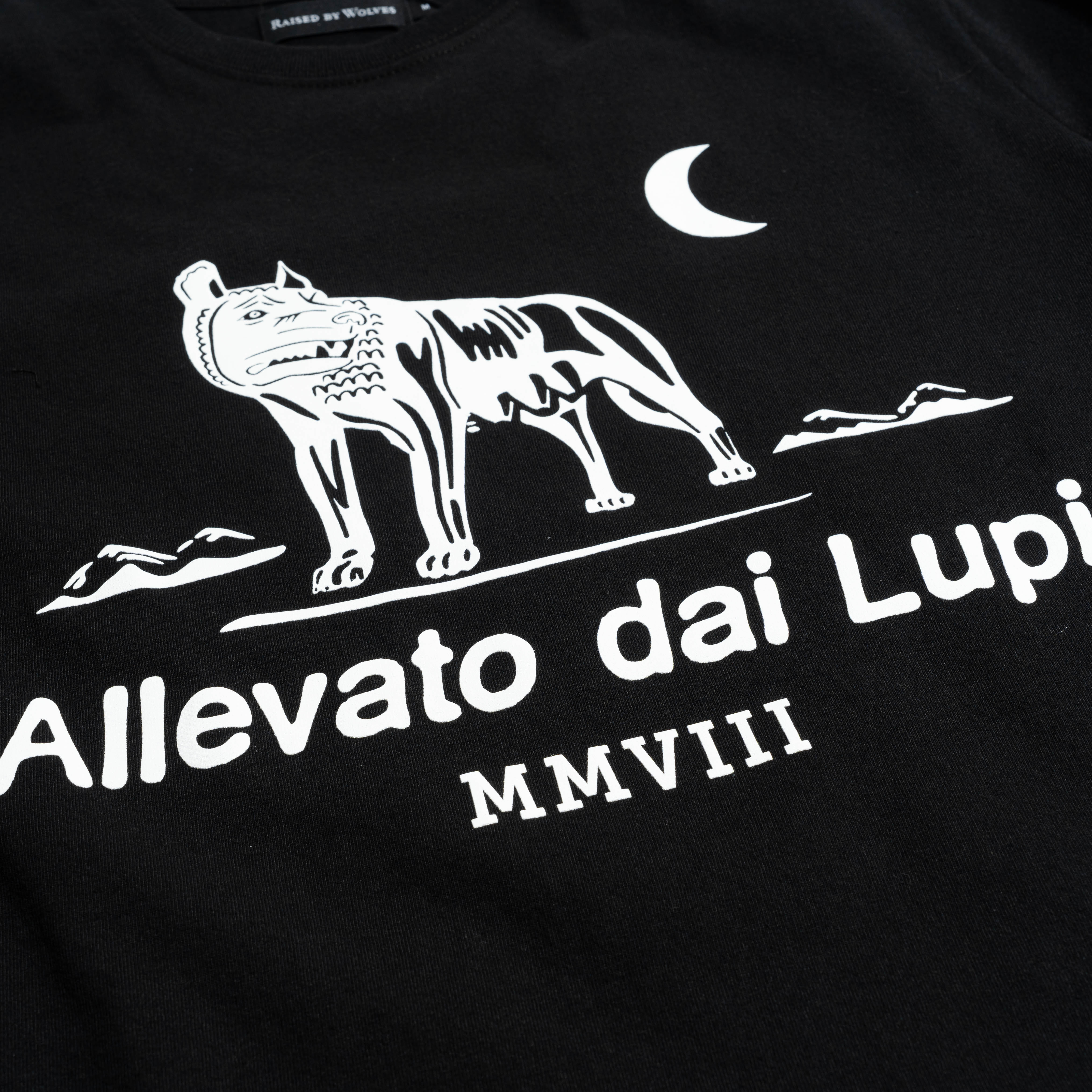 Raised By Wolves RBW Club Logo Tee Black RBWSS25506