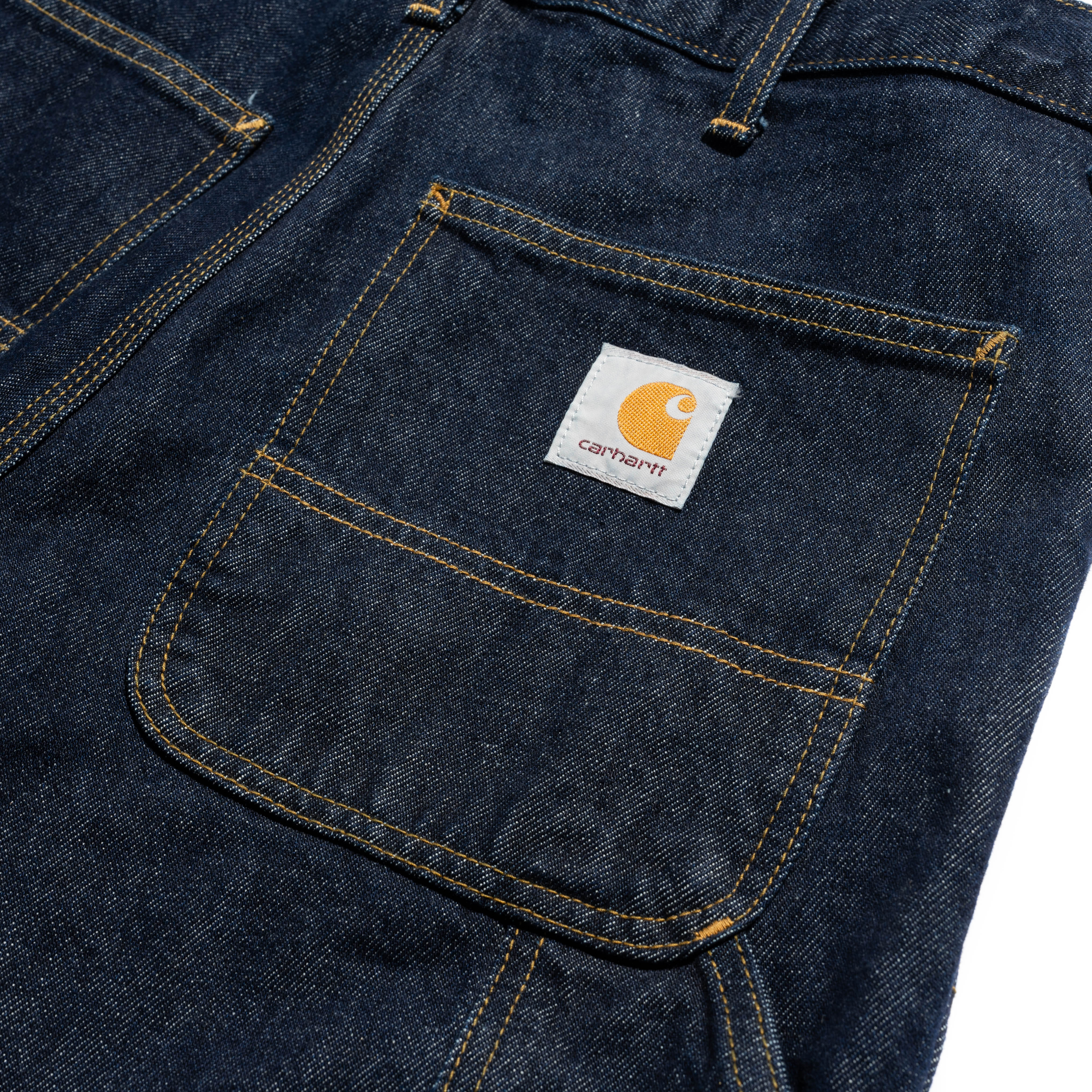 Carhartt WIP Double Knee Pant Blue Rinsed I032699