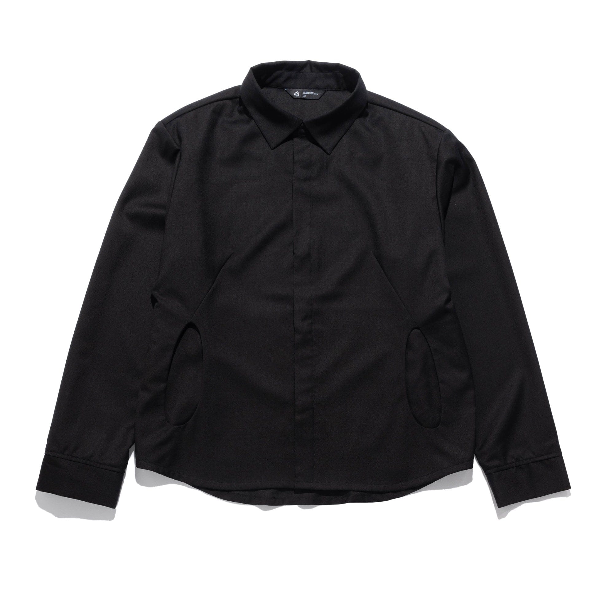 J EONGL I Jeongli Twill Dart Shirt Black