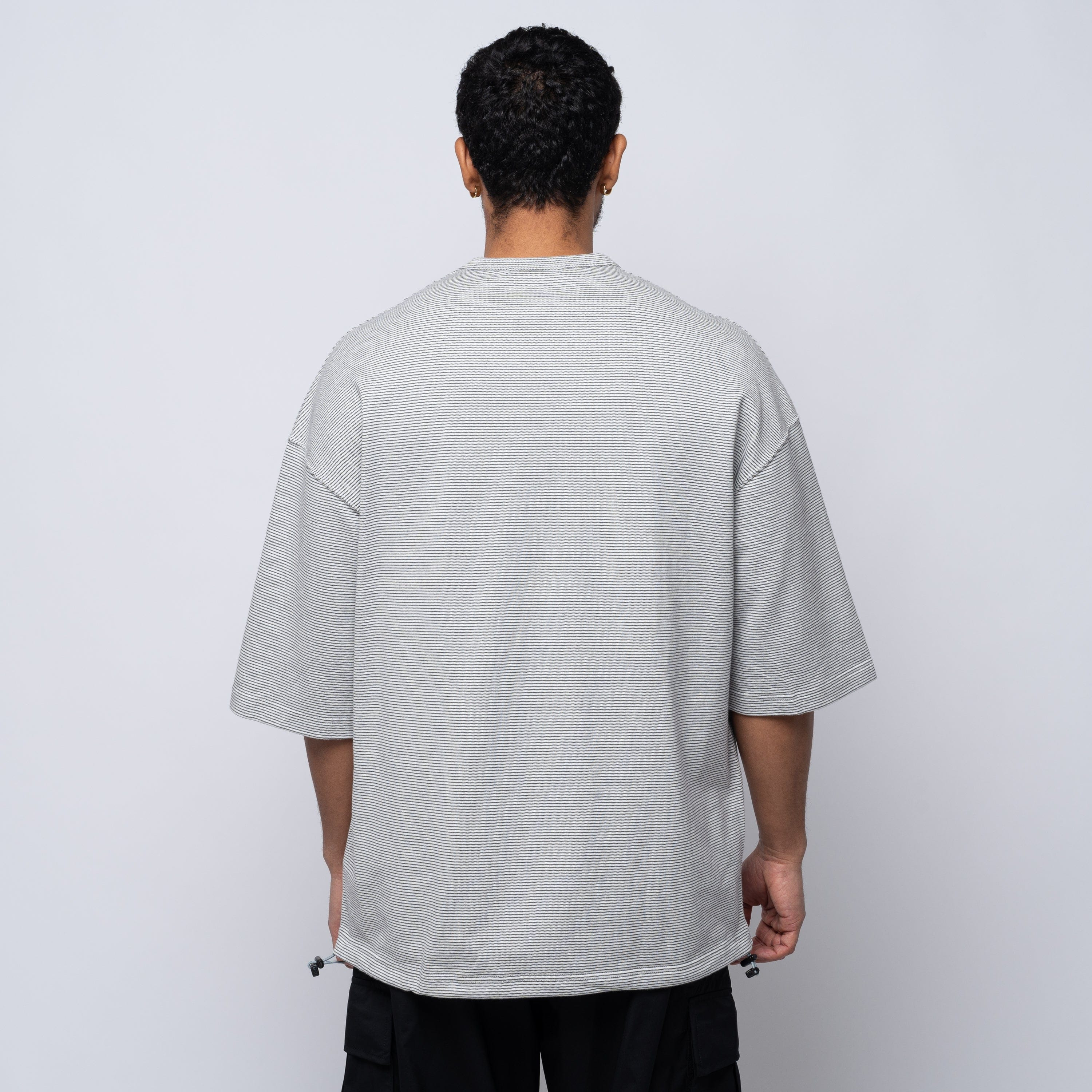CDG Homme CdGH Knitted Stripe Tee White HO-T003-051