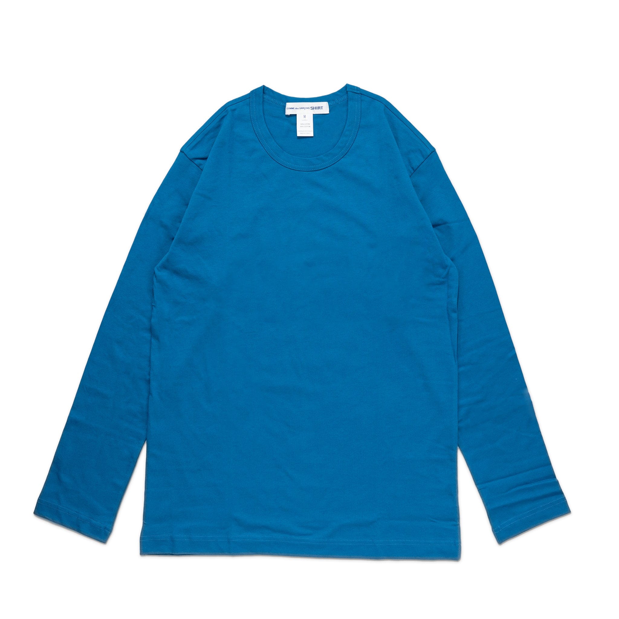 Comme Des Garcons SHIRT CDG Shirt Rear Logo L/S Tee FJ-T015-W22 Blue