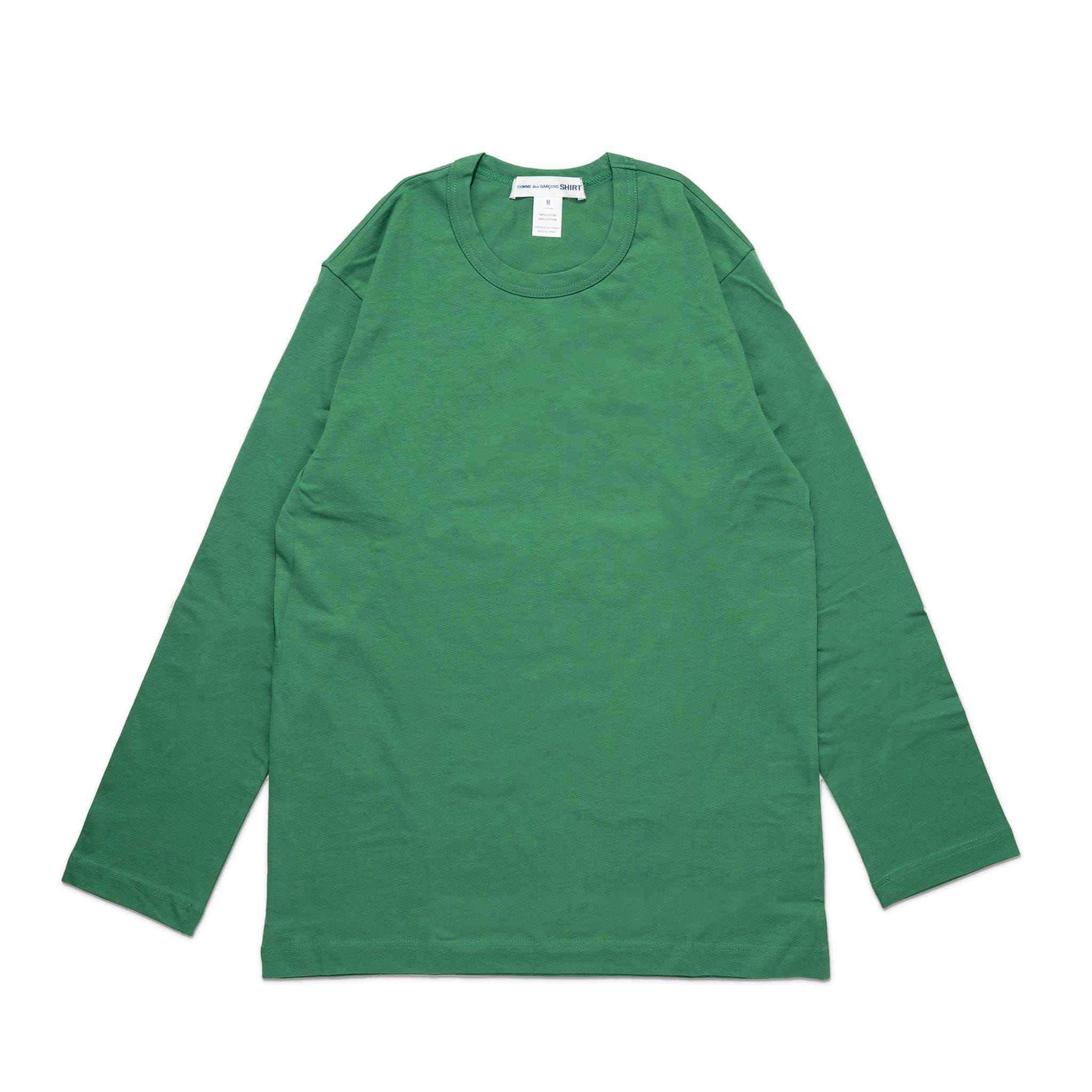 Comme Des Garcons SHIRT CDG Shirt Rear Logo L/S Tee FJ-T015-W22 Green