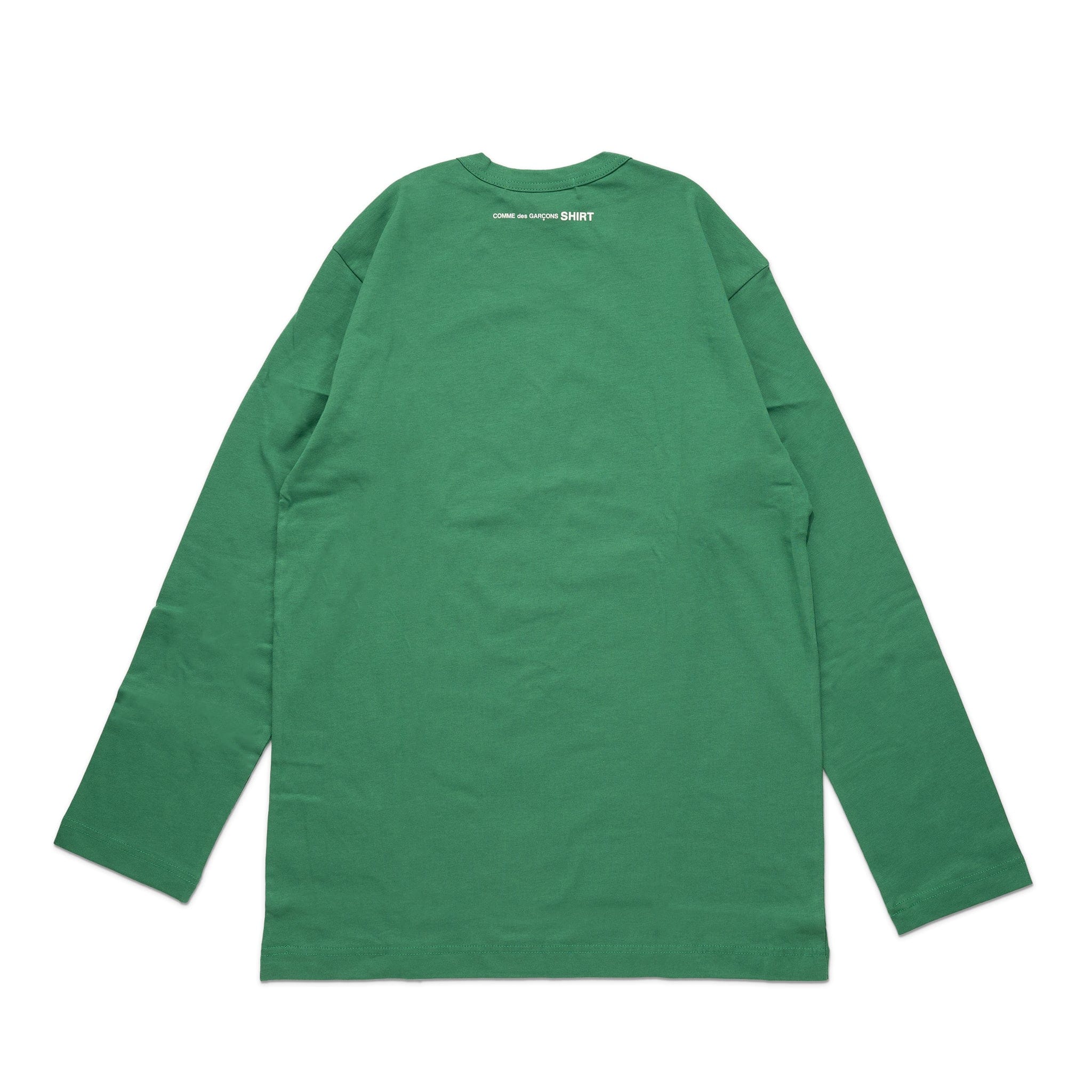 Comme Des Garcons SHIRT CDG Shirt Rear Logo L/S Tee FJ-T015-W22 Green