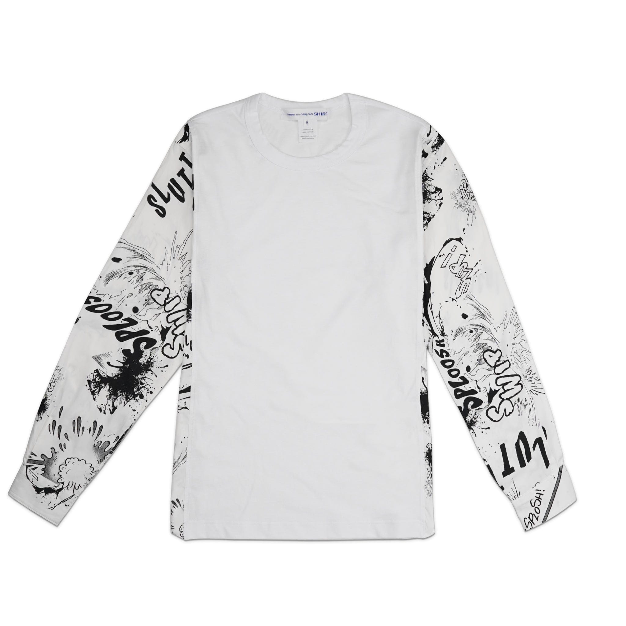 Comme Des Garcons SHIRT Christian Marclay LS FI-T014 White