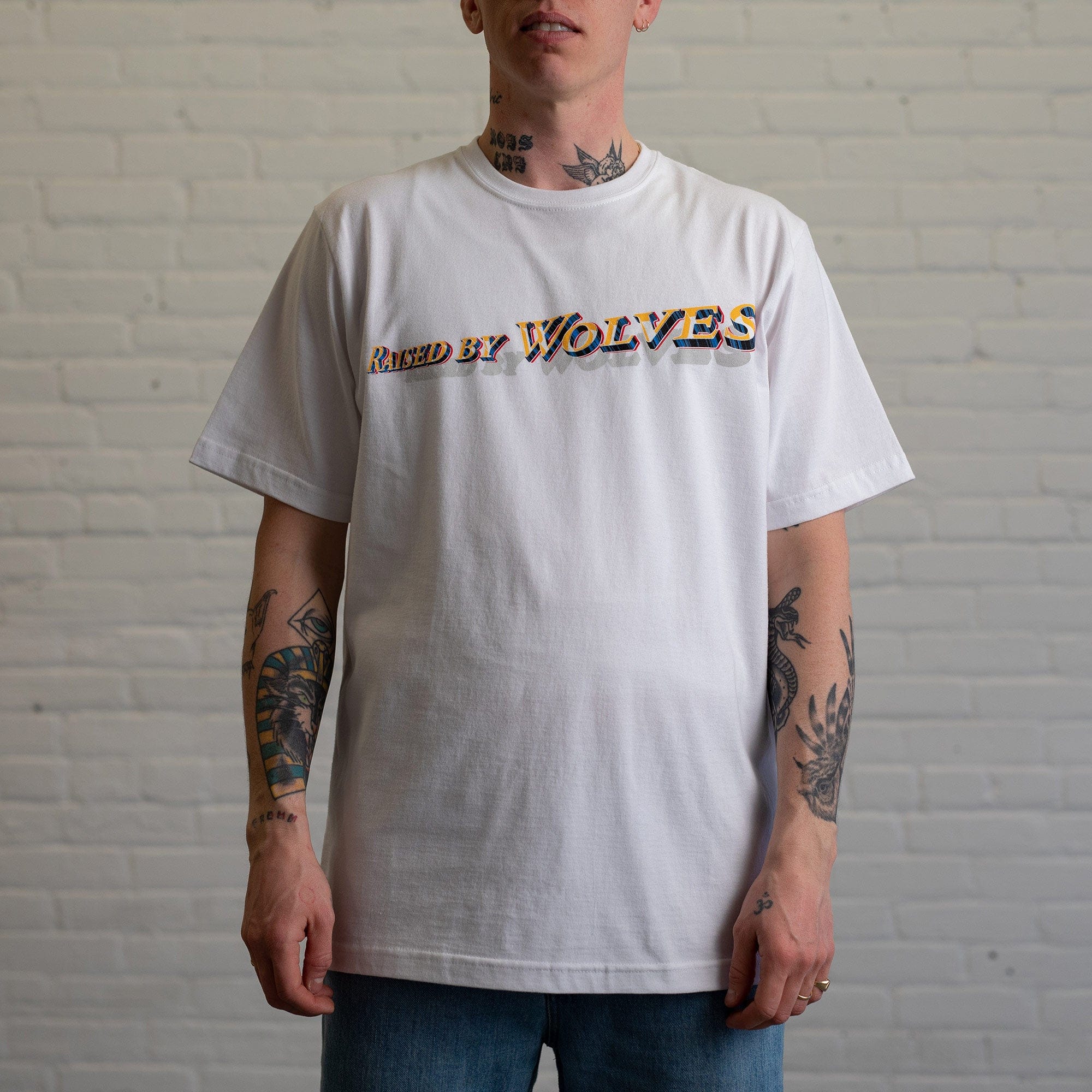 Raised By Wolves Mort Tee White