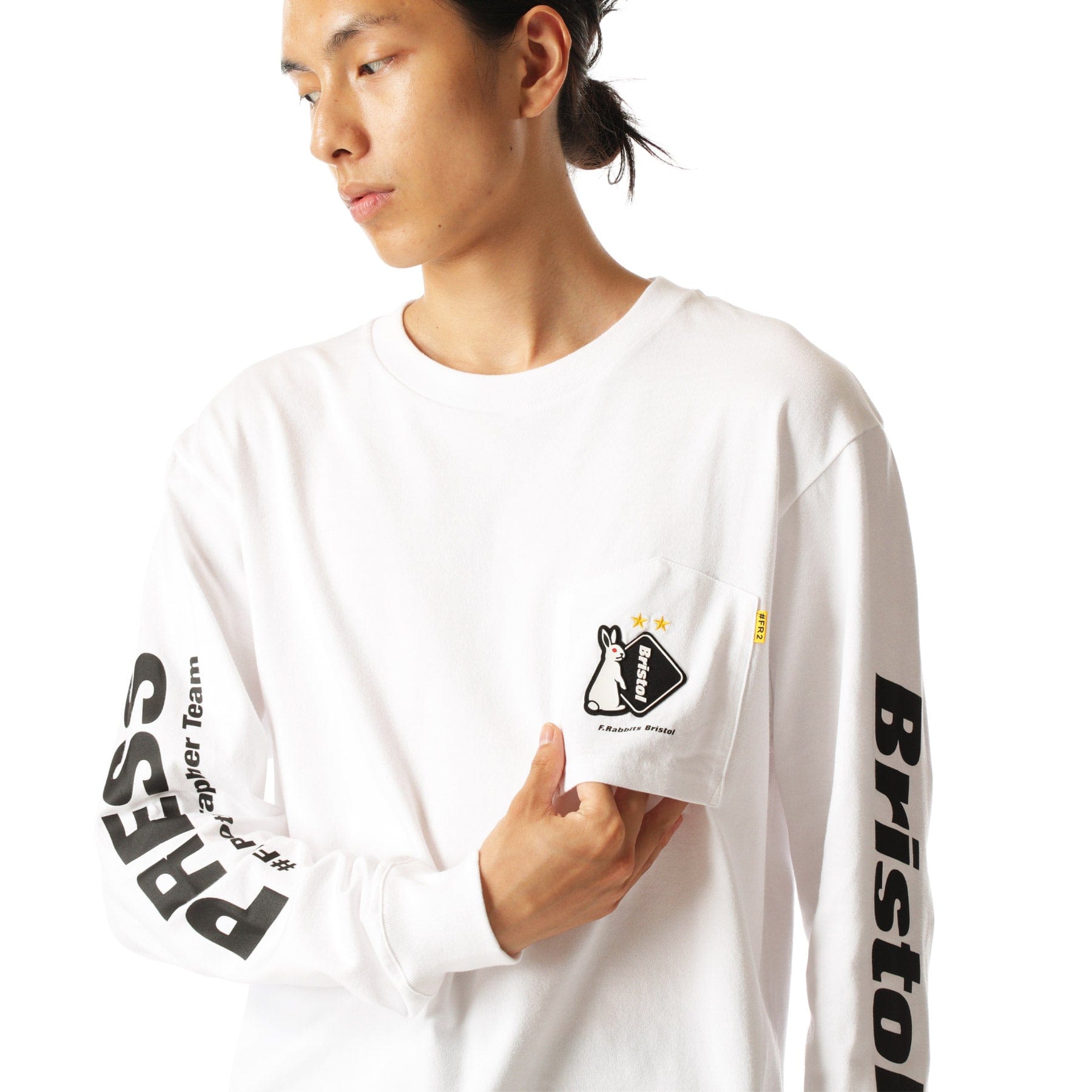 FR2 x FCRB L/S Tee FRC1111 White