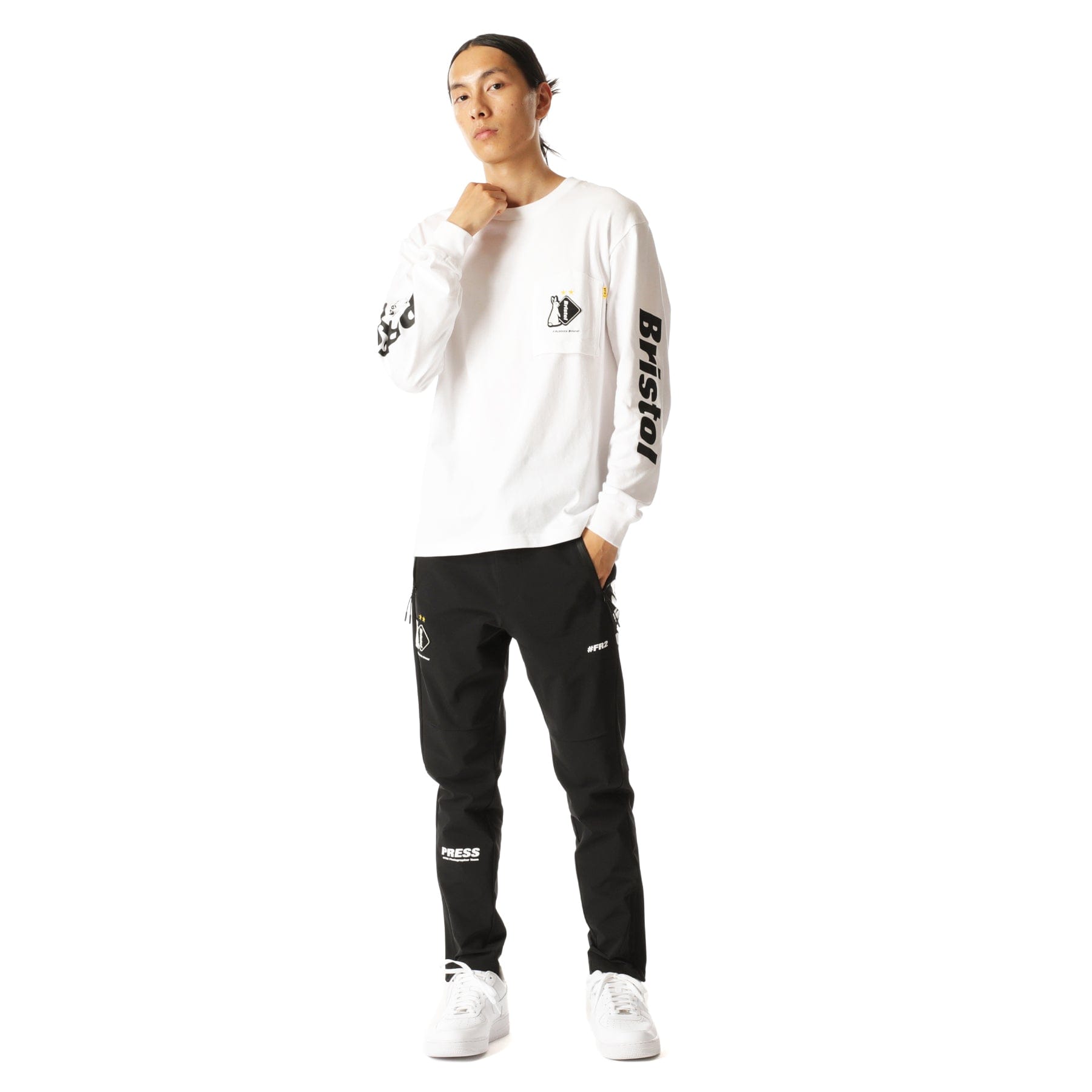 FR2 x FCRB L/S Tee FRC1111 White