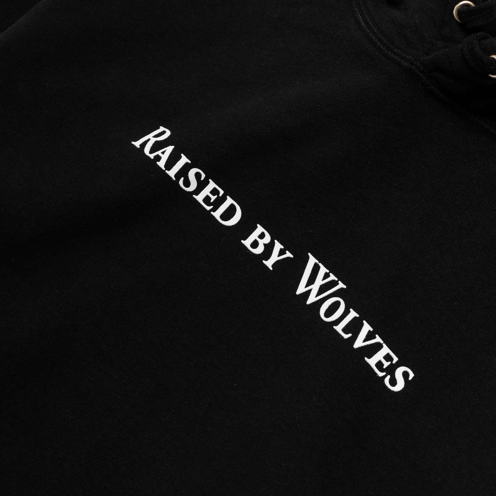 Raised By Wolves Logotype Hoodie F20402 Black