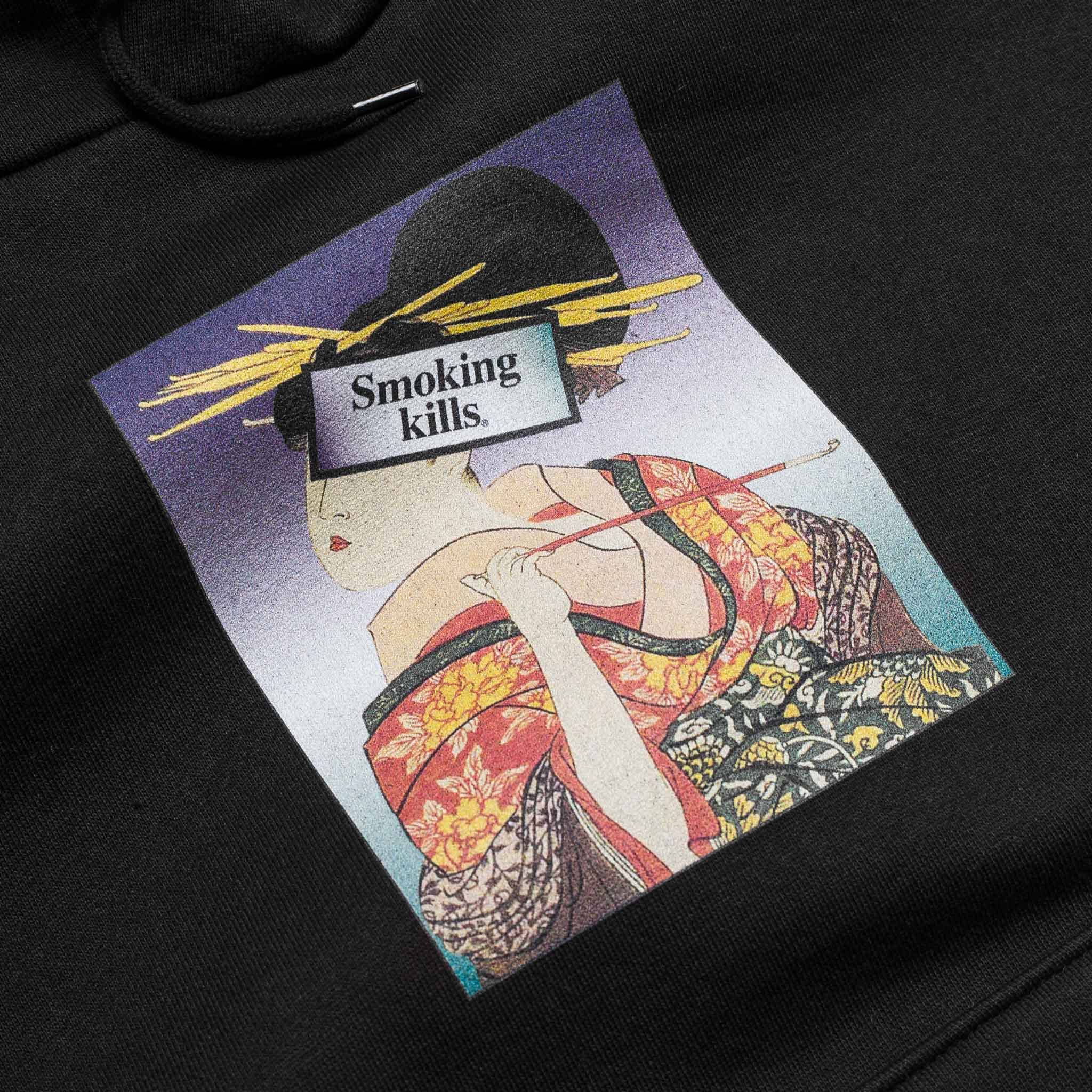 FR2 Ukiyoe Smoking Kills Hoodie Black