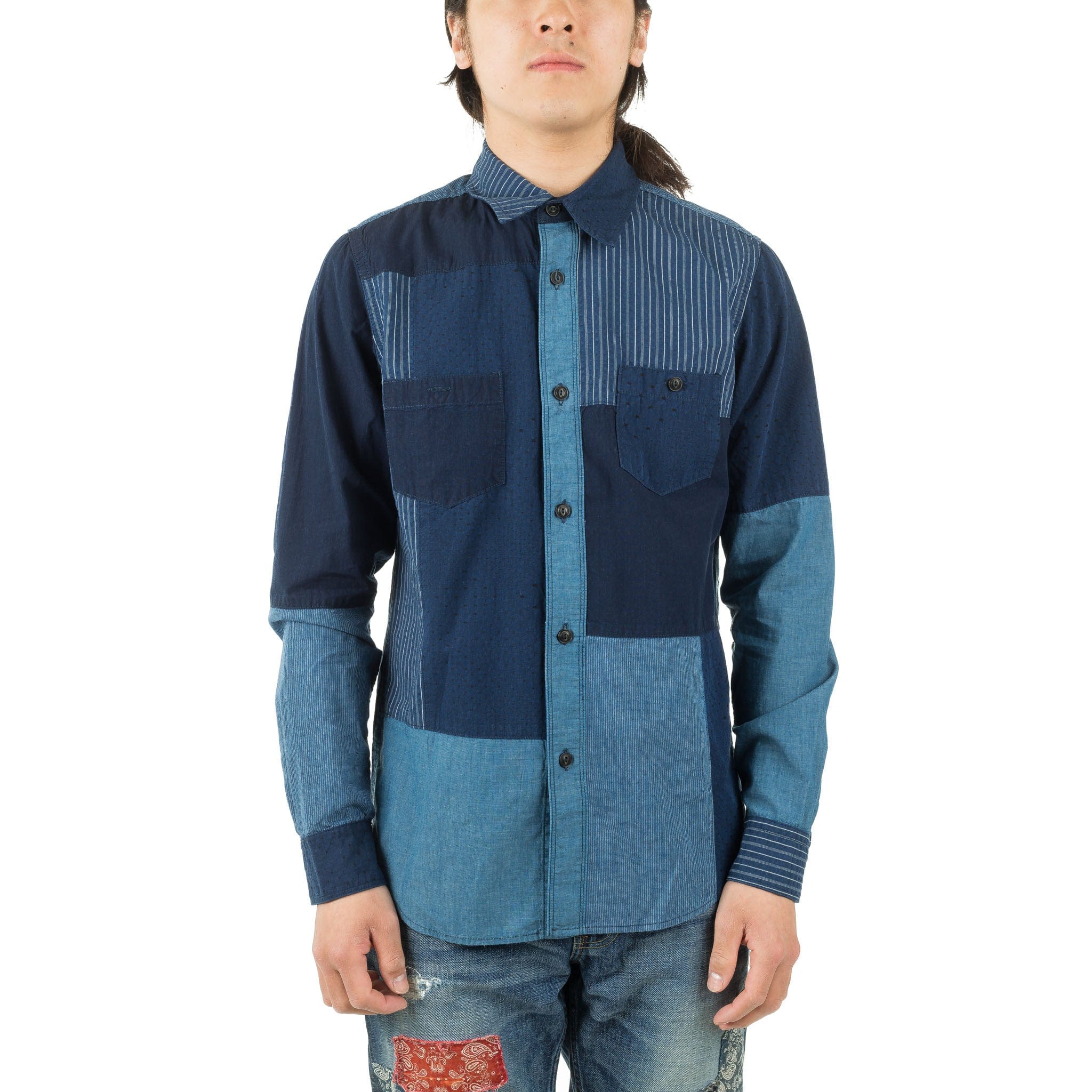 Fundamental Agreement Luxury Boro Patchwork Shirt SH15R