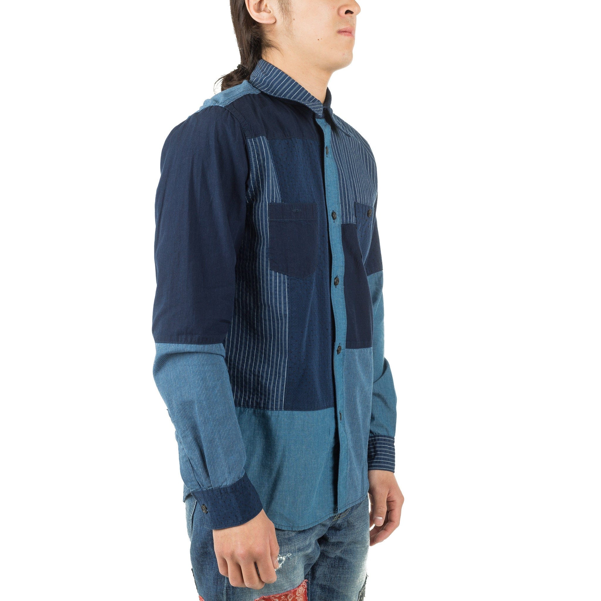 Fundamental Agreement Luxury Boro Patchwork Shirt SH15R