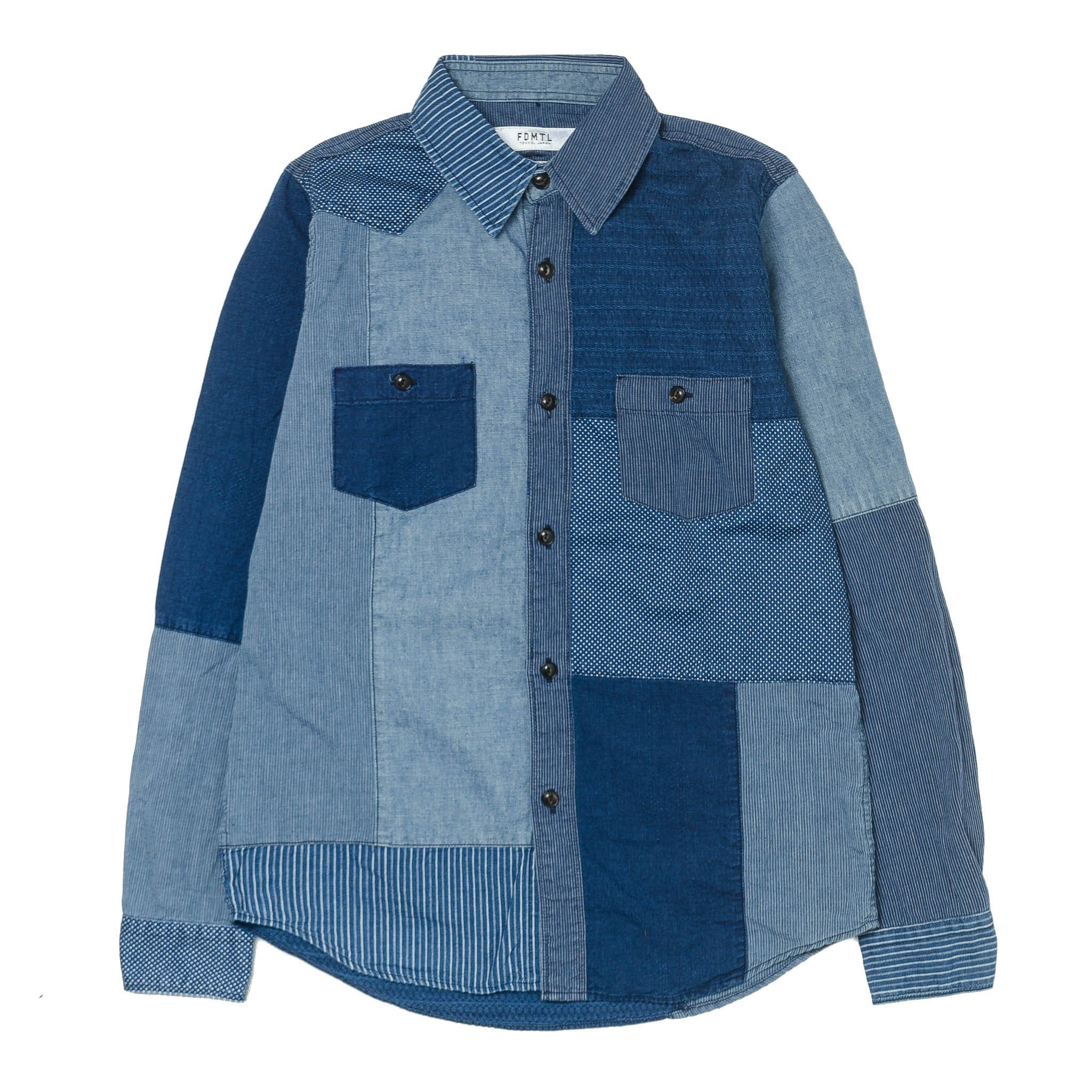 Fundamental Agreement Luxury Boro Indigo Shirt Rinse SH35R
