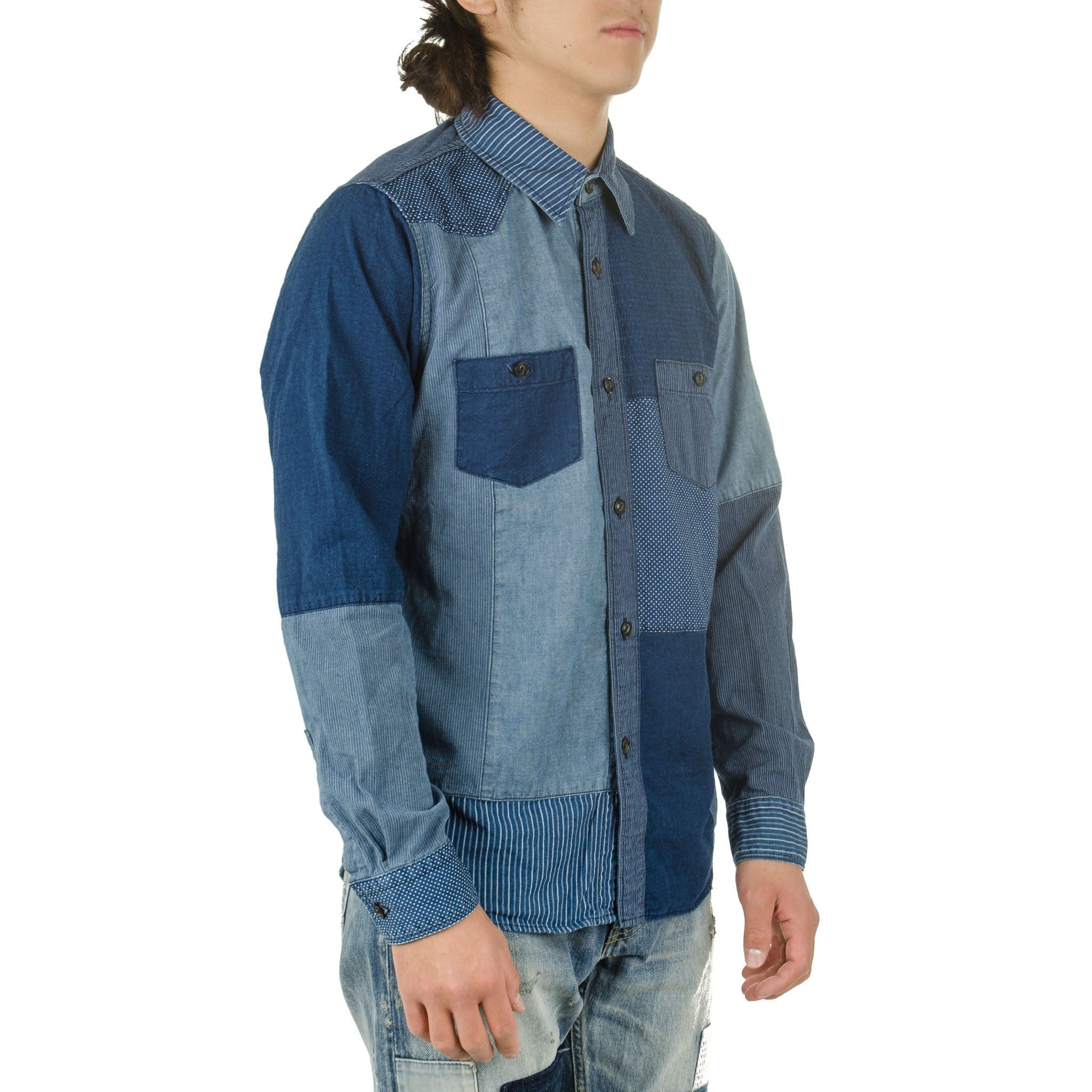 Fundamental Agreement Luxury Boro Indigo Shirt Rinse SH35R