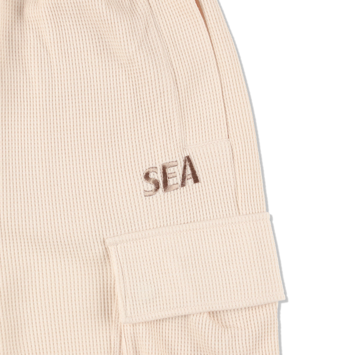 Wind and Sea Waffle Cargo Pant Ivory WDS-O-ESS-24-Q3-WAF-04