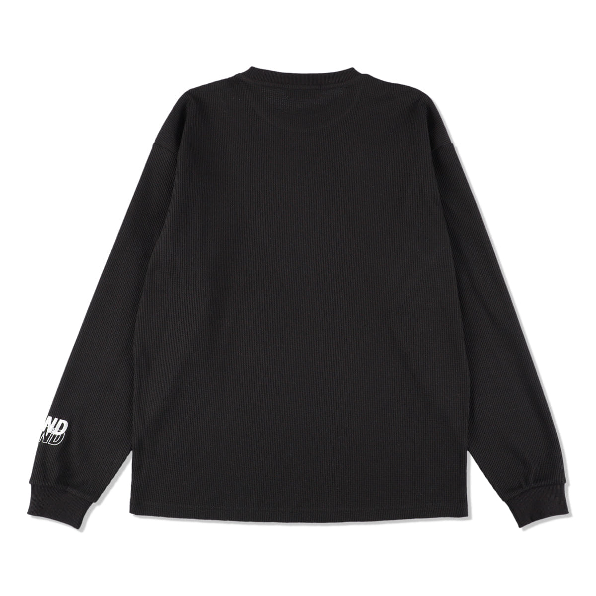 Wind and Sea L/S Waffle Tee Black WDS-O-ESS-24-Q3-WAF-02
