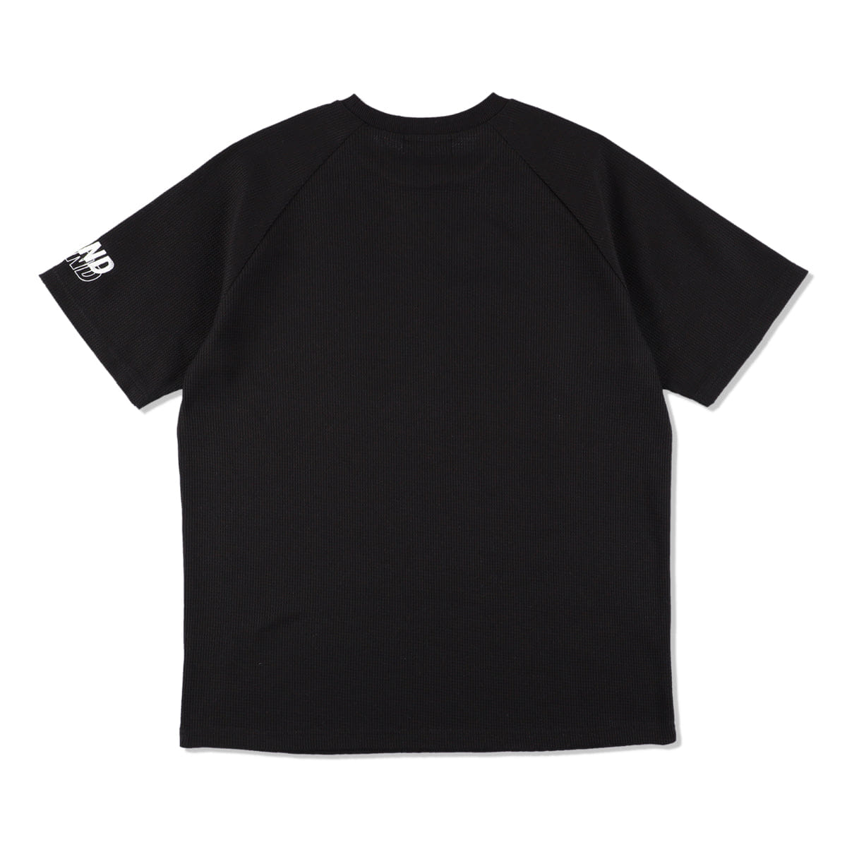 Wind and Sea S/S Waffle Raglan Tee Black WDS-O-ESS-24-Q3-WAF-03