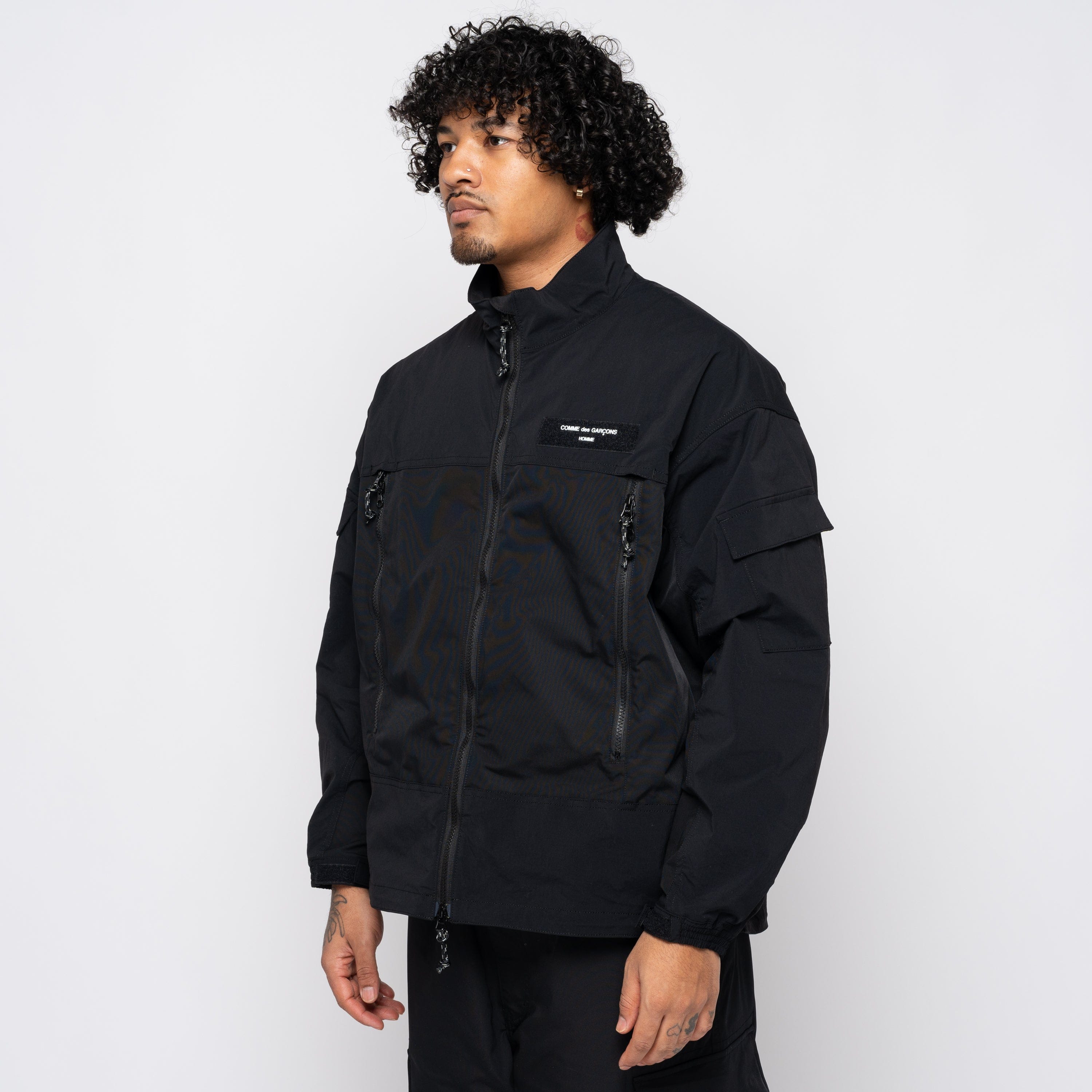 CDG Homme CdGH Zip-Up Jacket Black HM-J024-051
