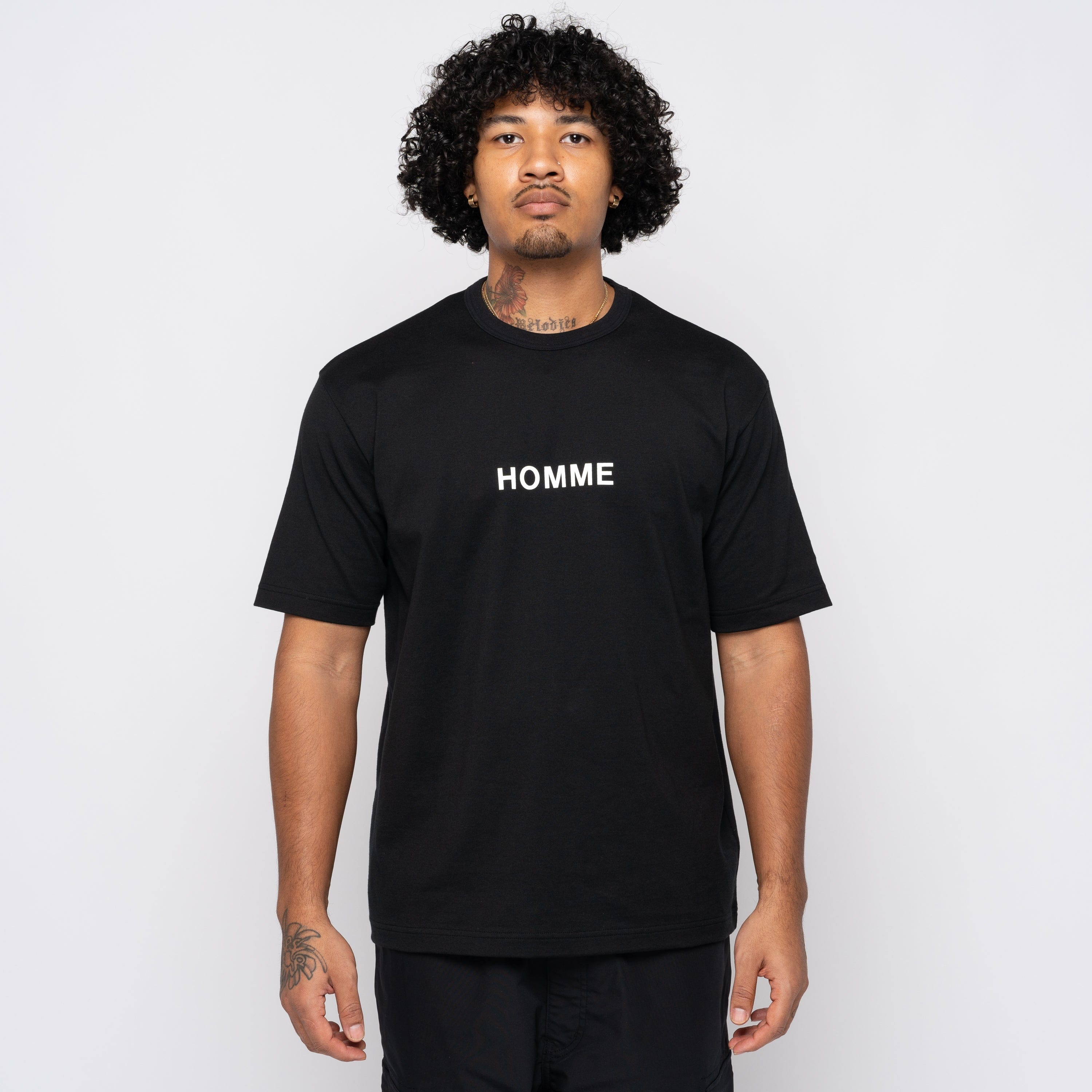 CDG Homme CdGH Printed Tee Black HM-T103-051
