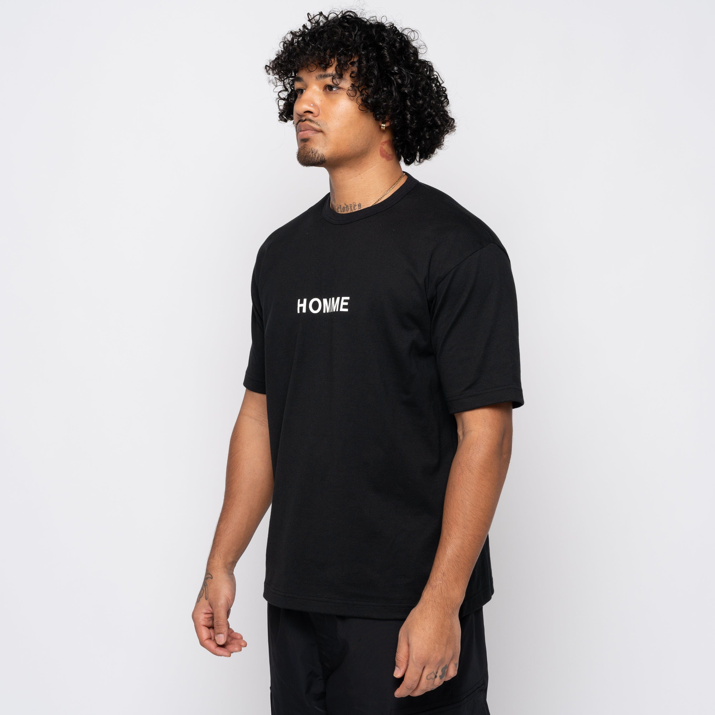 CDG Homme CdGH Printed Tee Black HM-T103-051