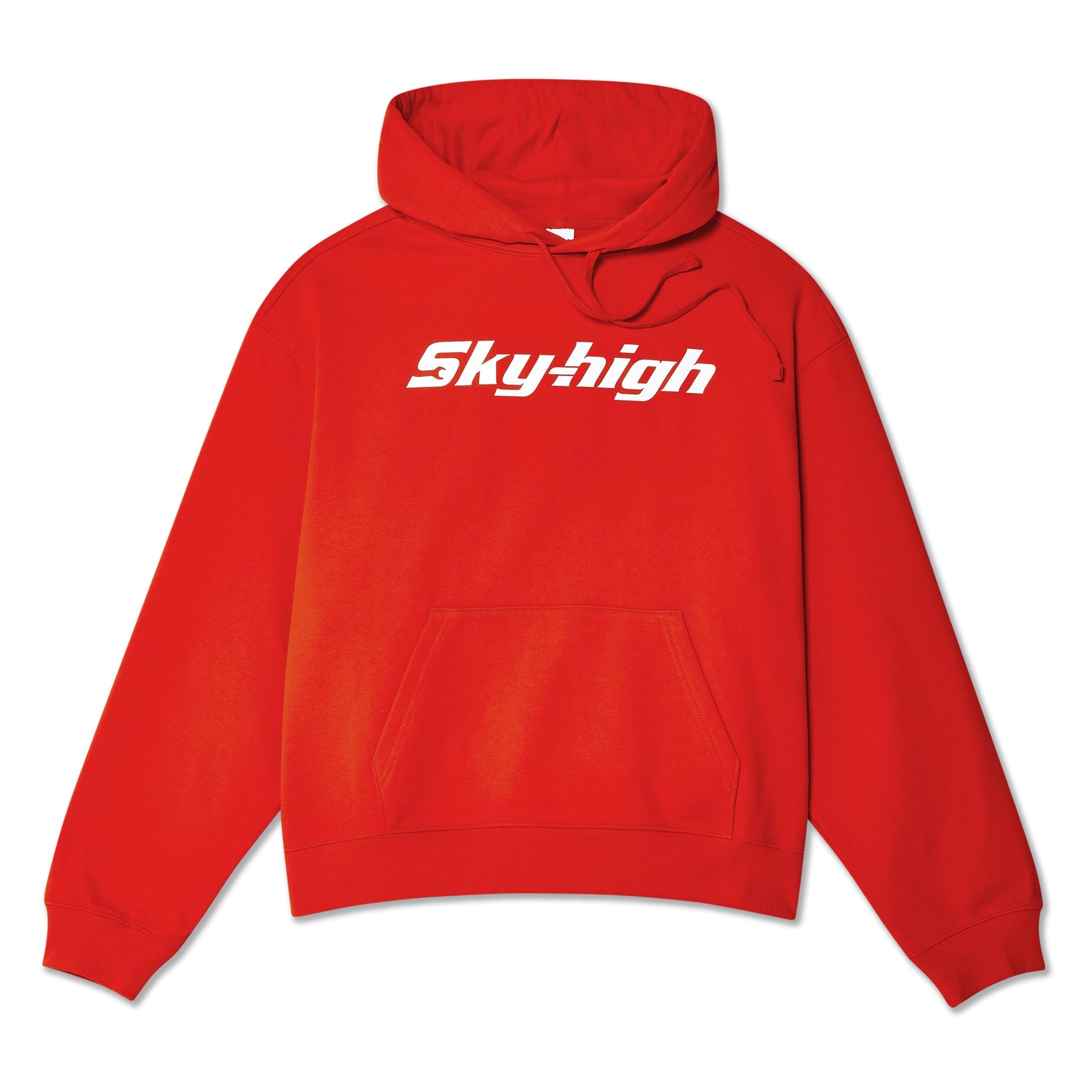 Sky High Farm Workwear SHFW Construction Graphic Logo Hoodie Red SHF05T024
