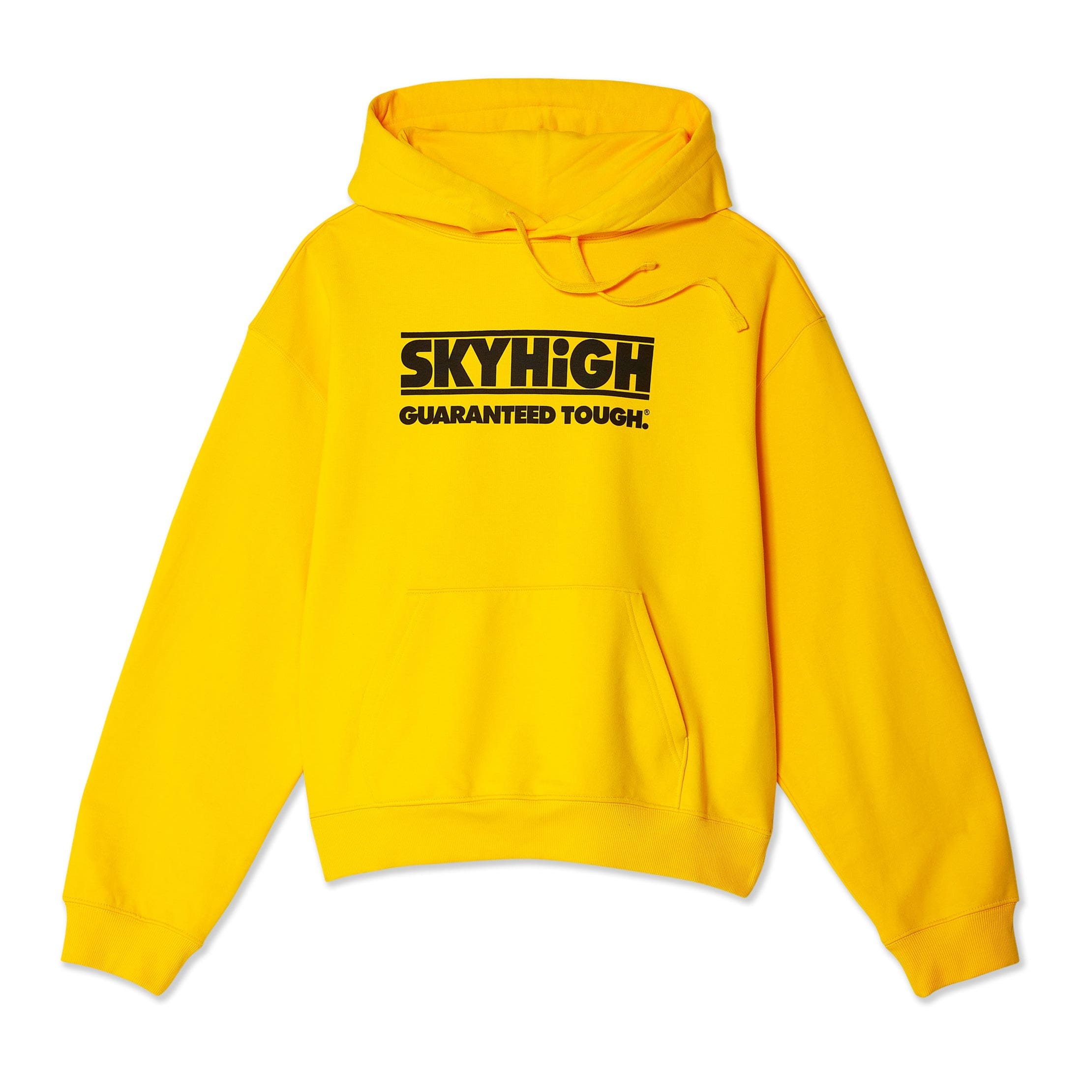 Sky High Farm Workwear SHFW Construction Graphic Logo Hoodie Yellow SHF05T023