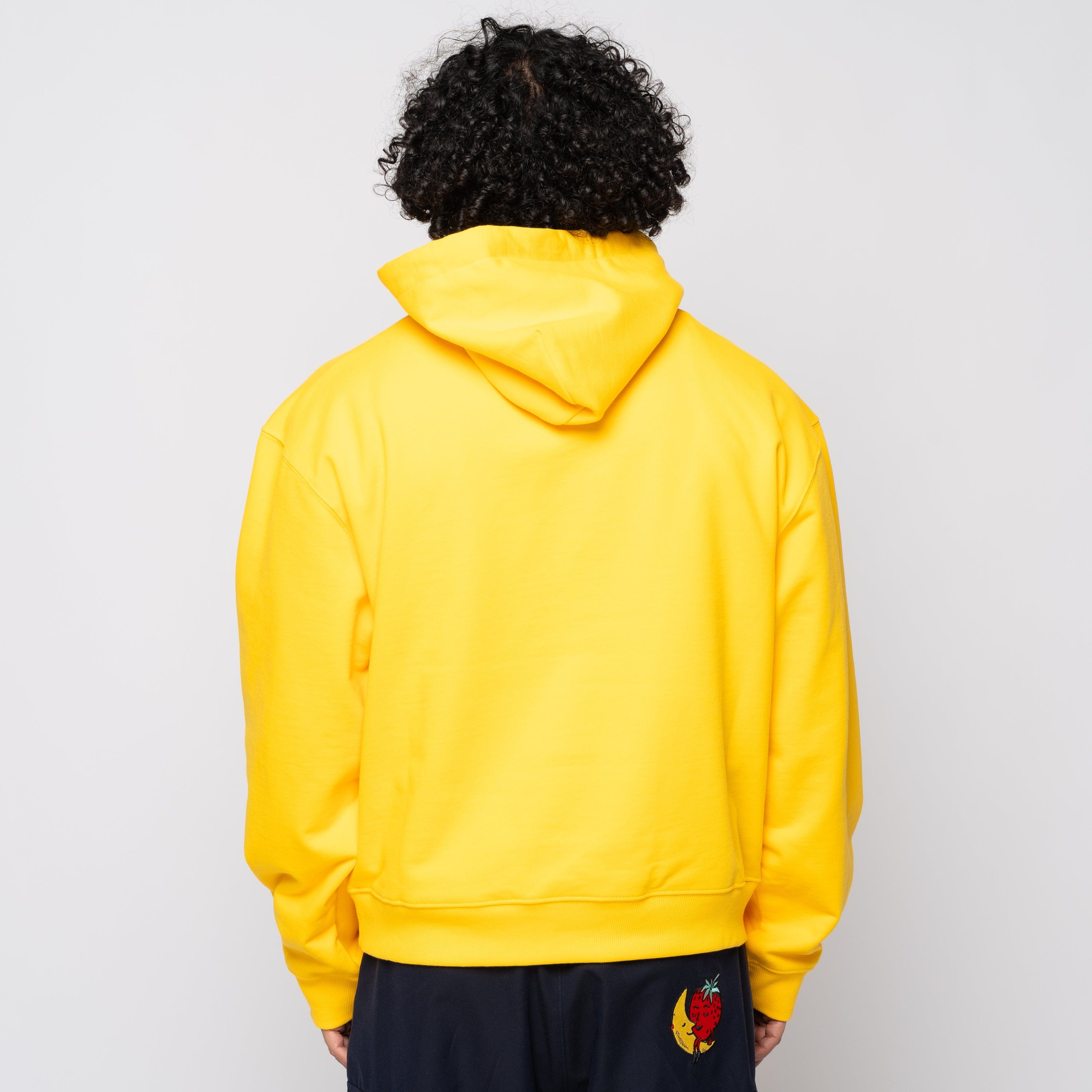 Sky High Farm Workwear SHFW Construction Graphic Logo Hoodie Yellow SHF05T023