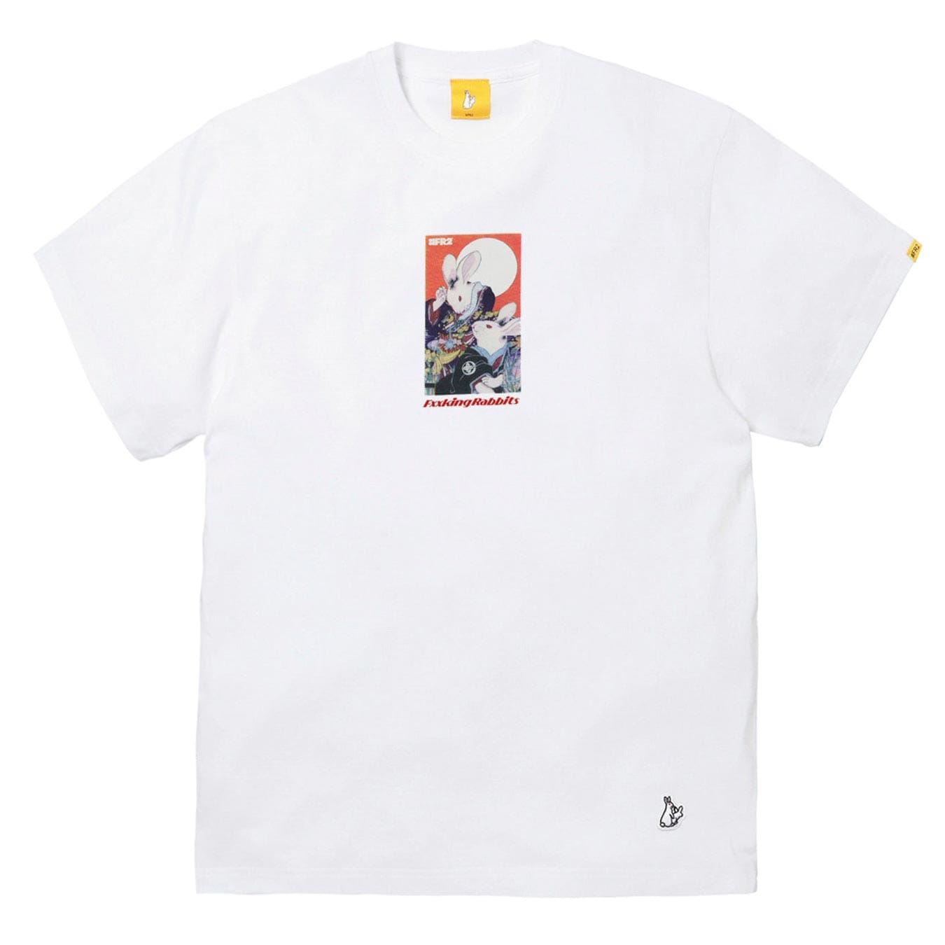 FR2 Rabbits Hanafuda Tee FRC2509 White