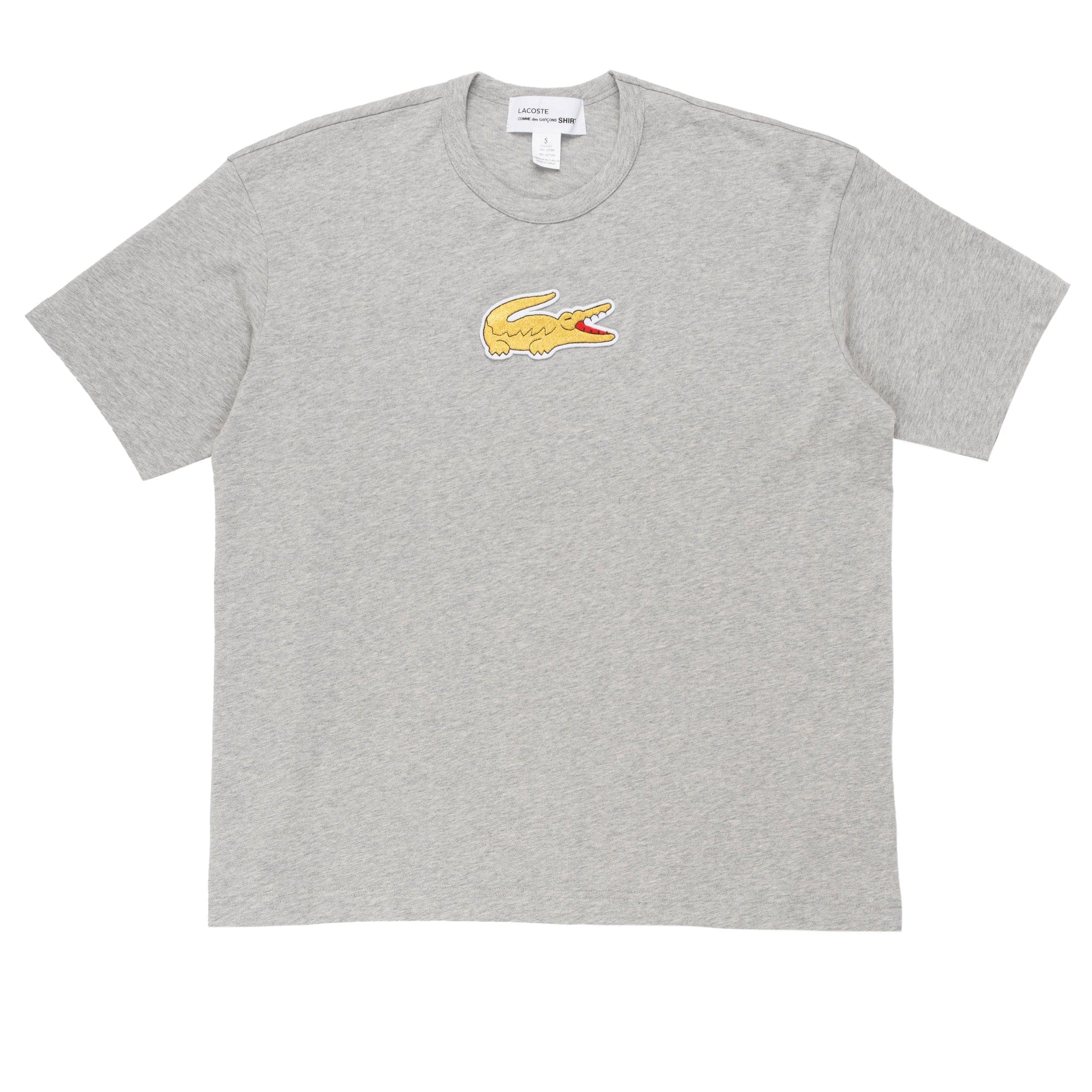 Comme Des Garcons SHIRT CDG SHIRT Lacoste Logo Tee FL-T008-W23 Grey