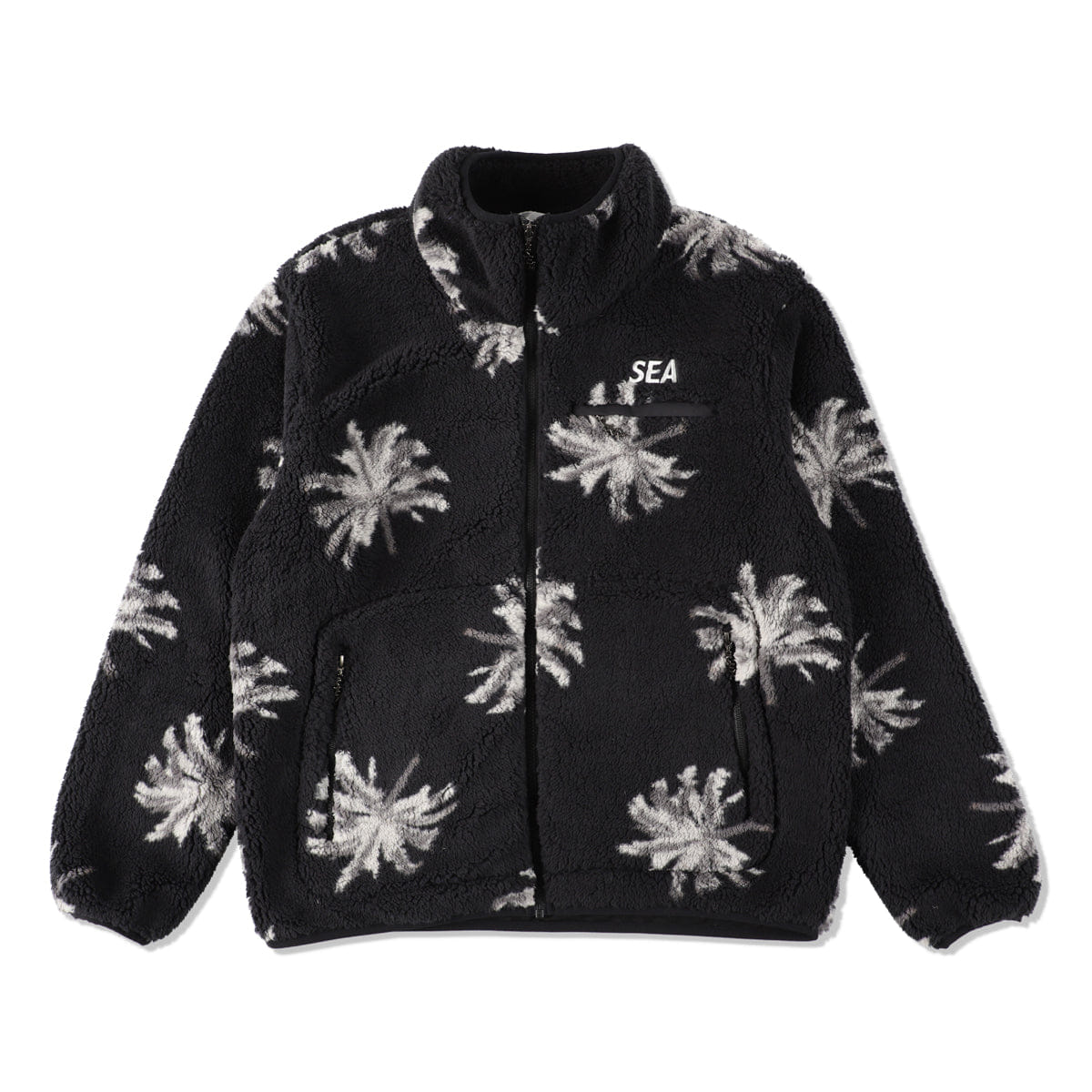 Wind and Sea WDS Palm Tree Fleece Jacket WDS-O-PMT-23-Q2-JK-02 Black